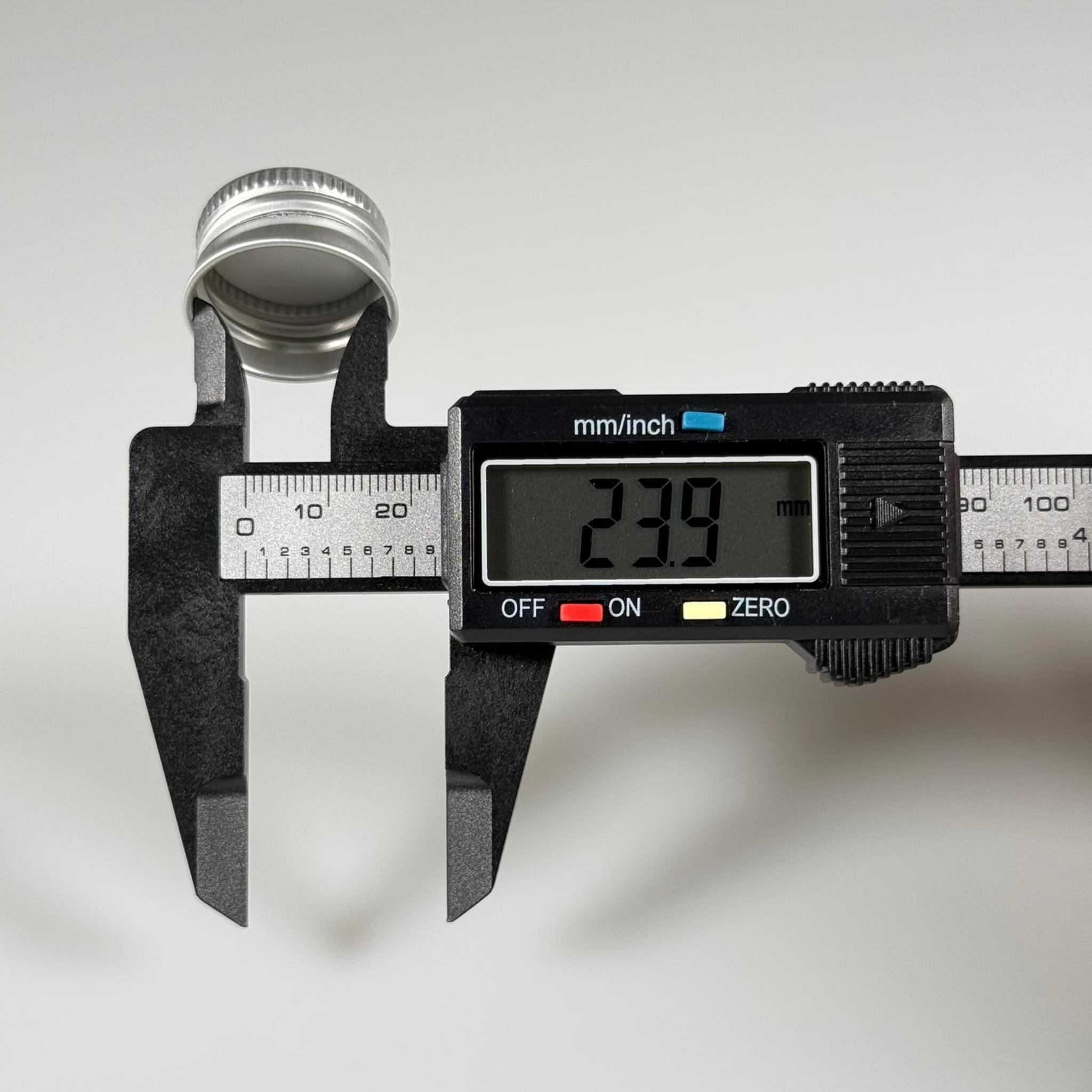 24 MM VİDALI METAL ALÜMİNYUM GÜMÜŞ KAPAK