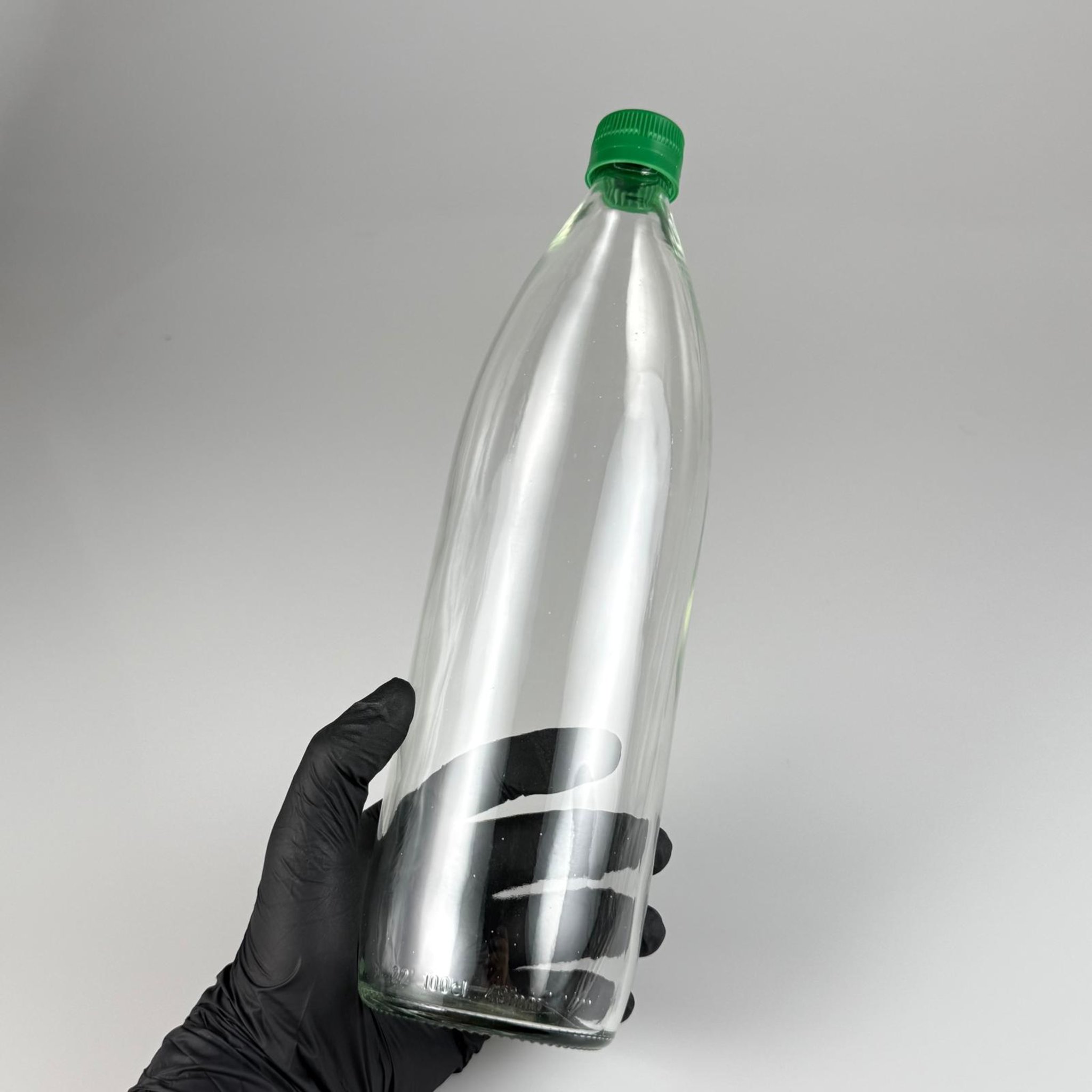 1000 CC CAM ŞİŞE - YEŞİL KİLİTLİ KAPAKLI - 1 LİTRE CAM ŞİŞE - 1000 ML KAPAKLI CAM ŞİŞE