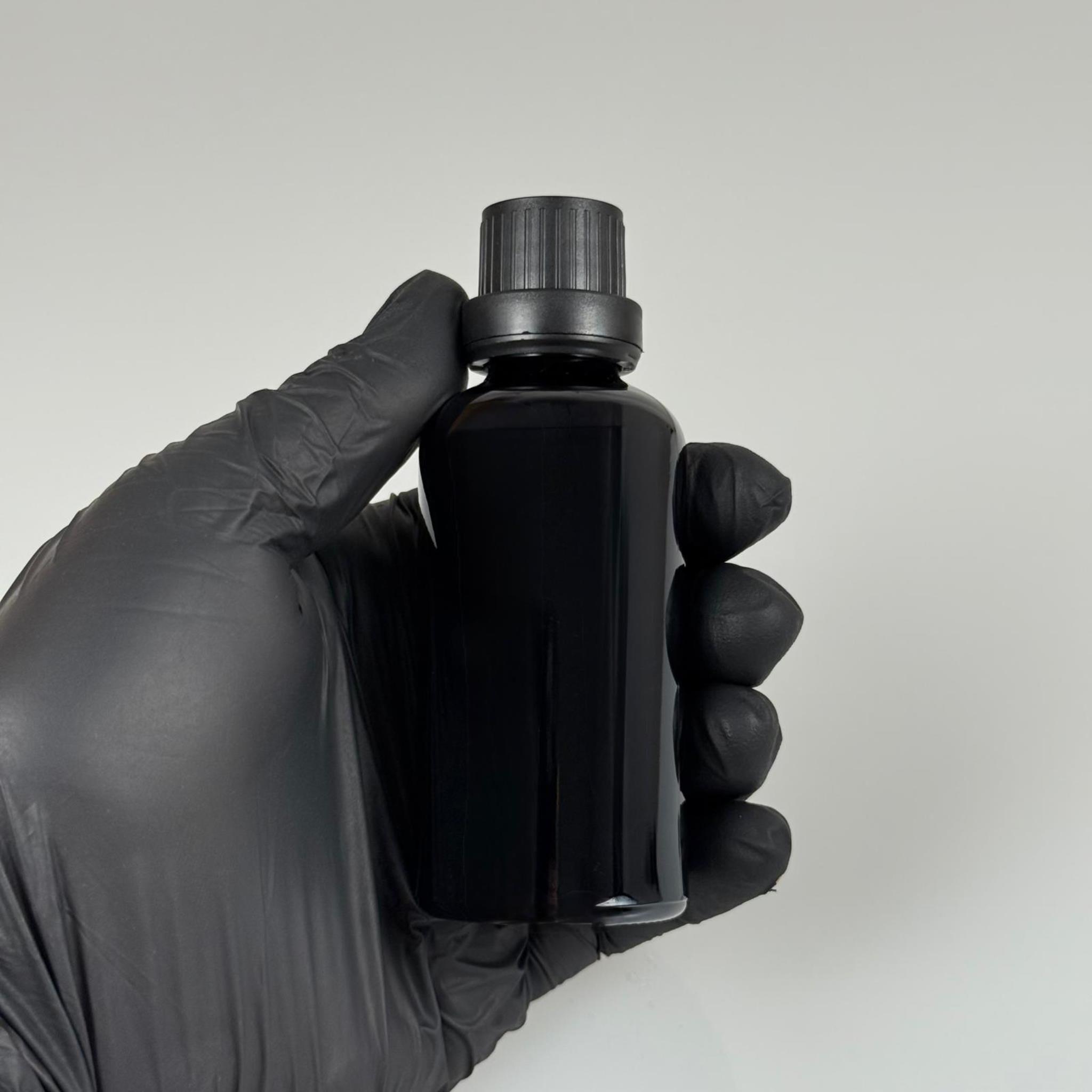 50 CC SİYAH İÇTEN DAMLALIKLI - SİYAH KİLİT KAPAKLI CAM ŞİŞE - 50 ML SİYAH STANDART İÇTEN DAMLALIKLI CAM ŞİŞE