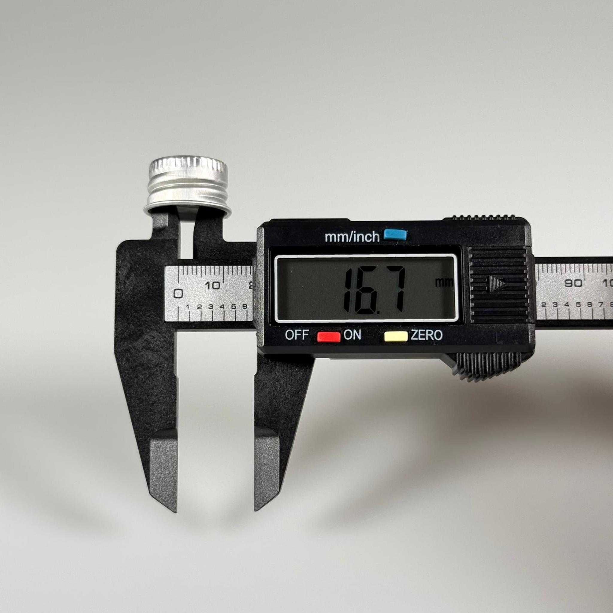 18 MM VİDALI GÜMÜŞ ALÜMİNYUM KAPAK - İTHAL