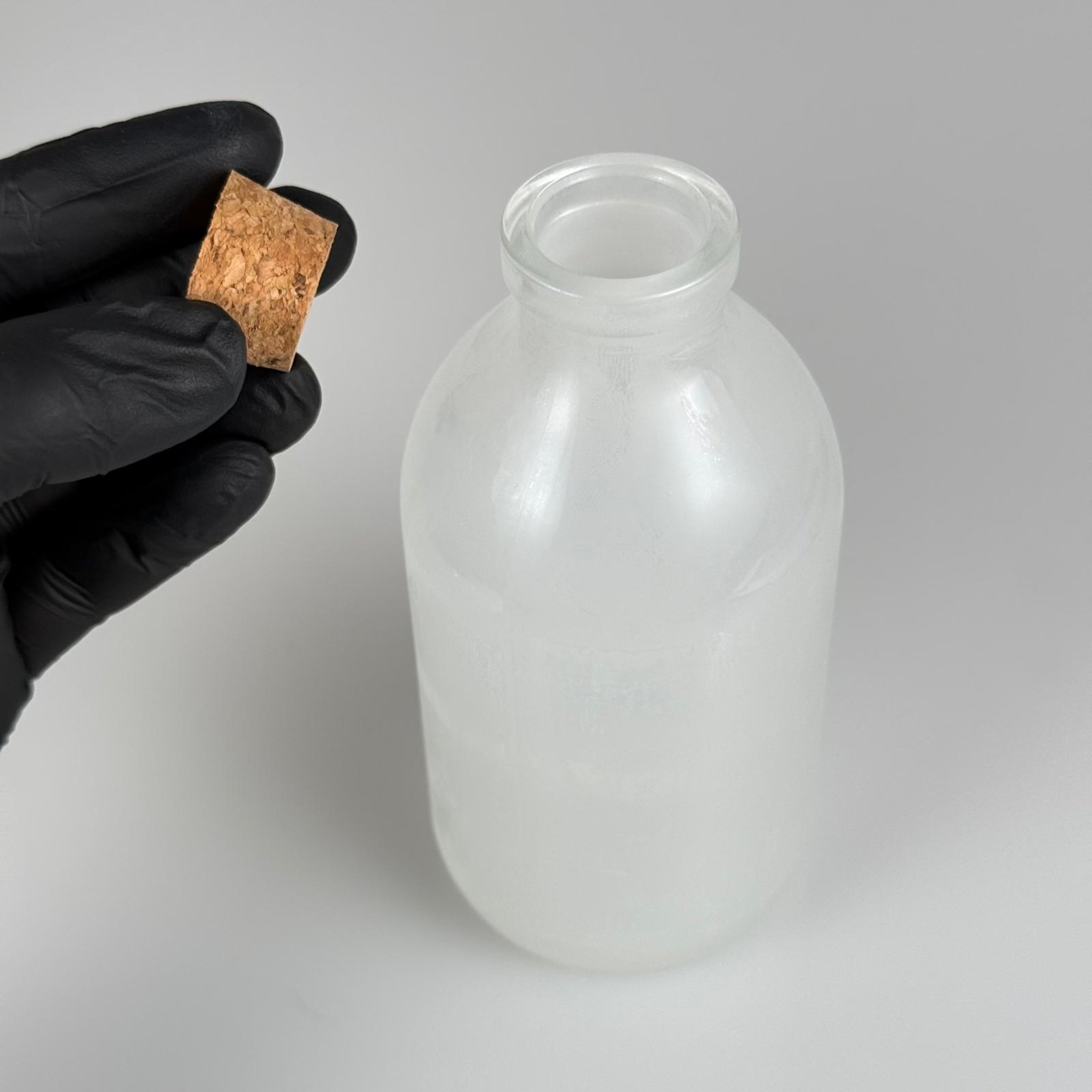 250 CC MANTAR TIPALI CAM ŞİŞE - GENİŞ AĞIZLI MANTAR TIPALI CAM ŞİŞE 250 ML - ŞEFFAF