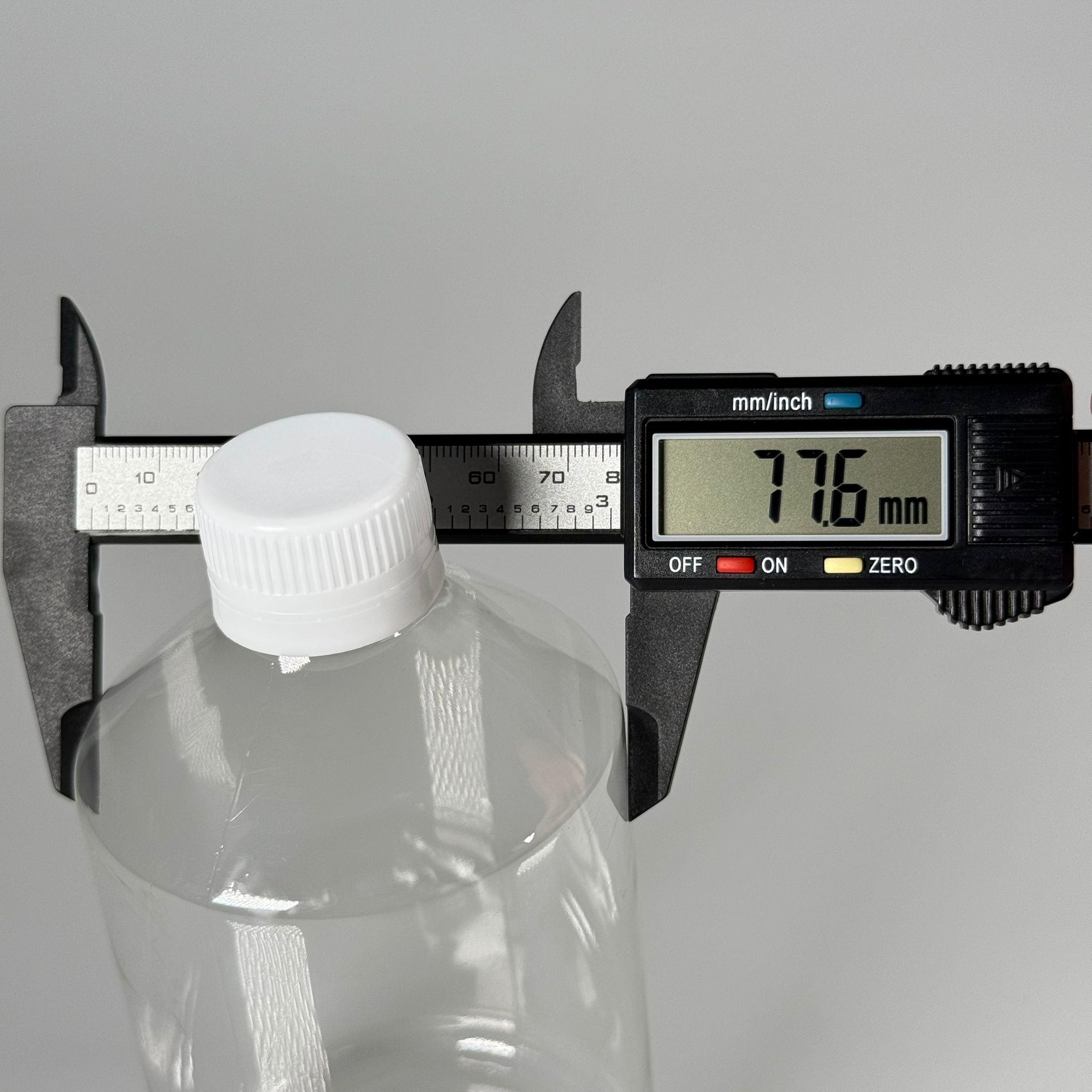 500 CC KÜT BOYUNLU ŞEFFAF PET ŞİŞE  - BEYAZ KİLİTLİ KAPAKLI - 500 ML KALIN PET ŞİŞE