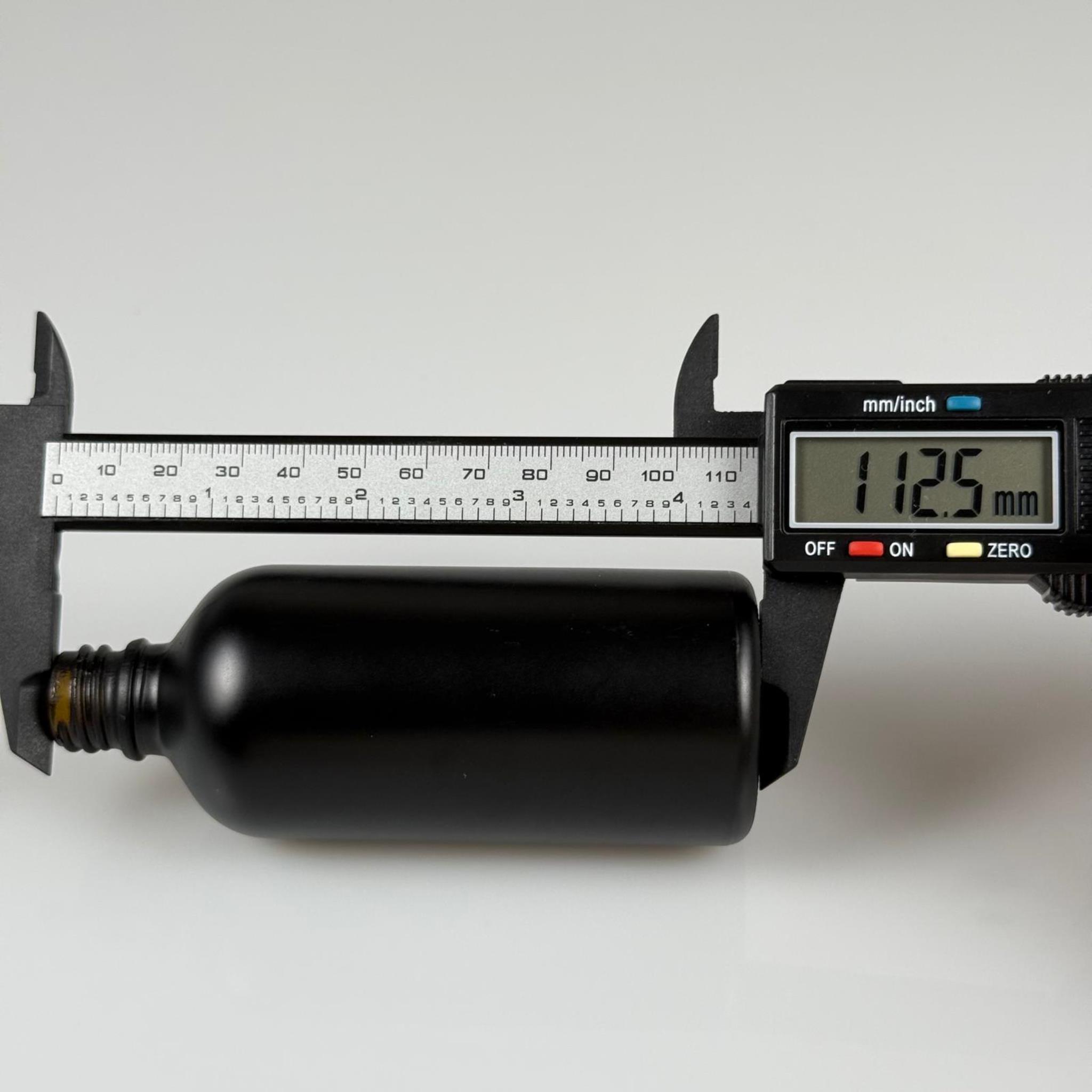 100 CC MAT SİYAH CAM ŞİŞE 18 MM