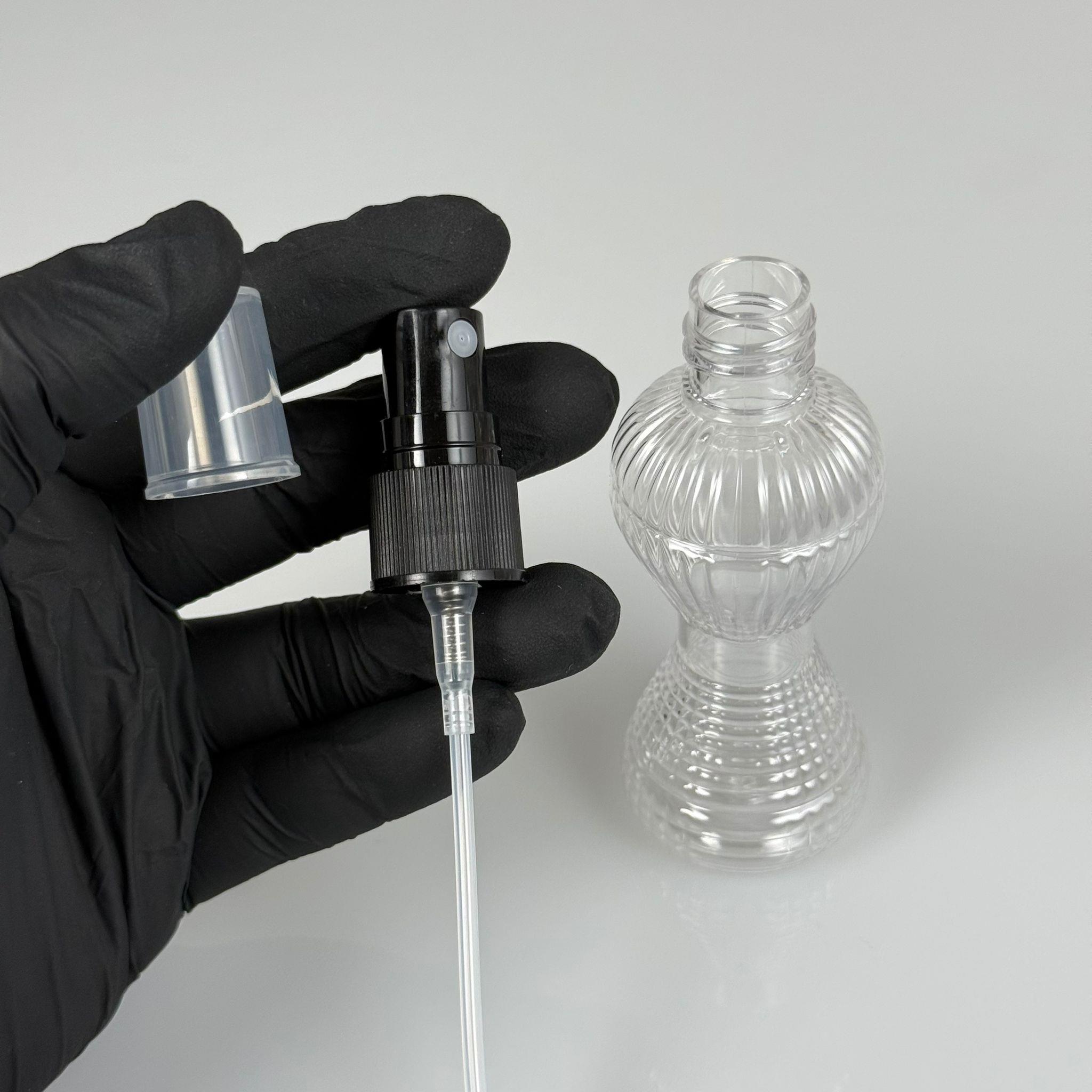 50 CC PIRLANTA CAMPET ŞİŞE - SİYAH SPREYLİ TAKIM - 50 ML SPREYLİ KOLONYA ŞİŞESİ