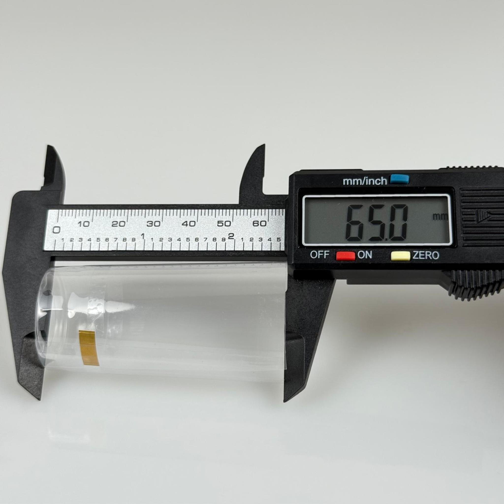 28X65 KAPŞON ŞEFFAF - ŞİŞE EMNİYET BANDI - ŞİŞE JELATİNİ - ŞİŞE AĞZI EMNİYET BANDI