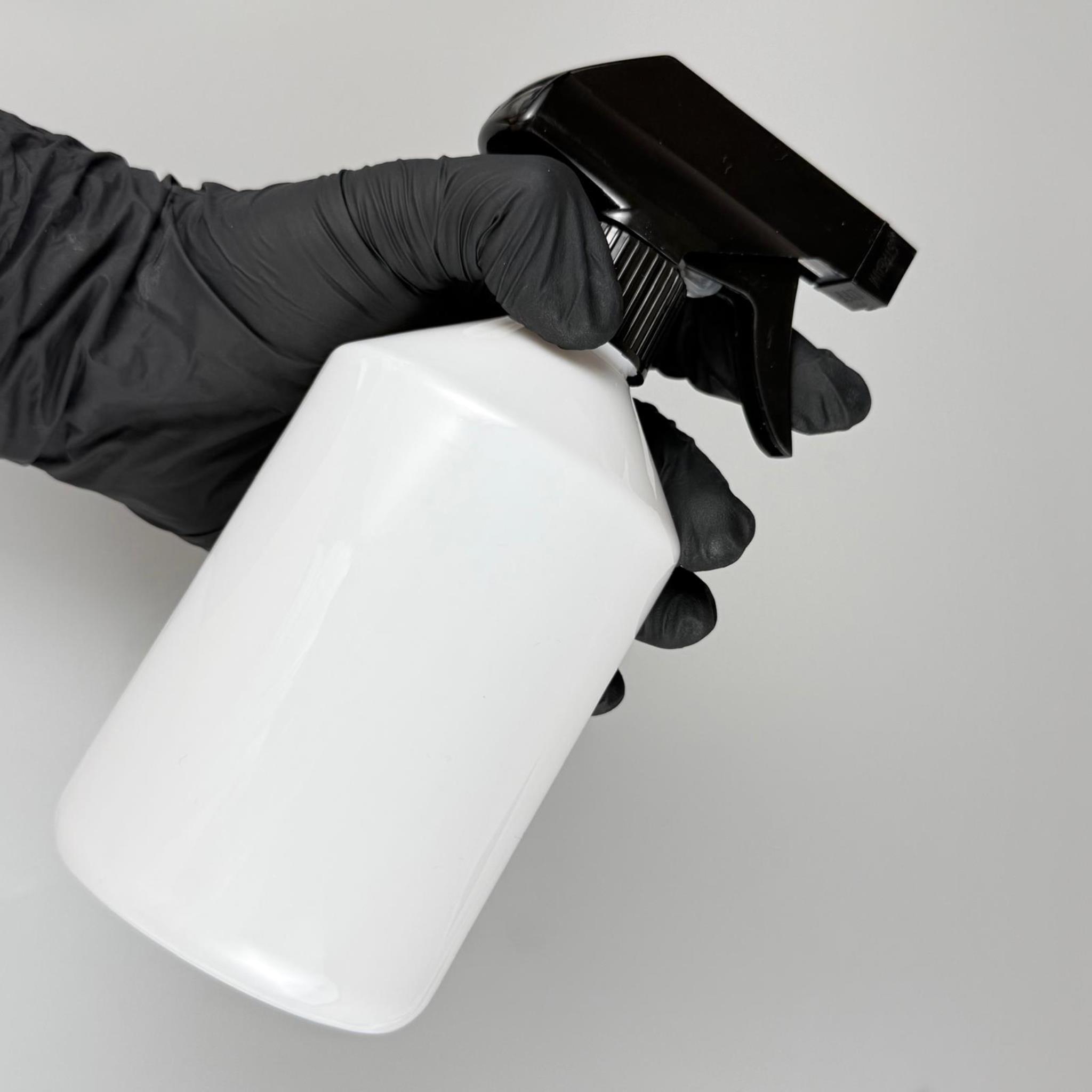 500 CC BEYAZ PET ŞİŞE - 500 ML BEYAZ PLASTİK ŞİŞE SİYAH TETİK SPREYLİ