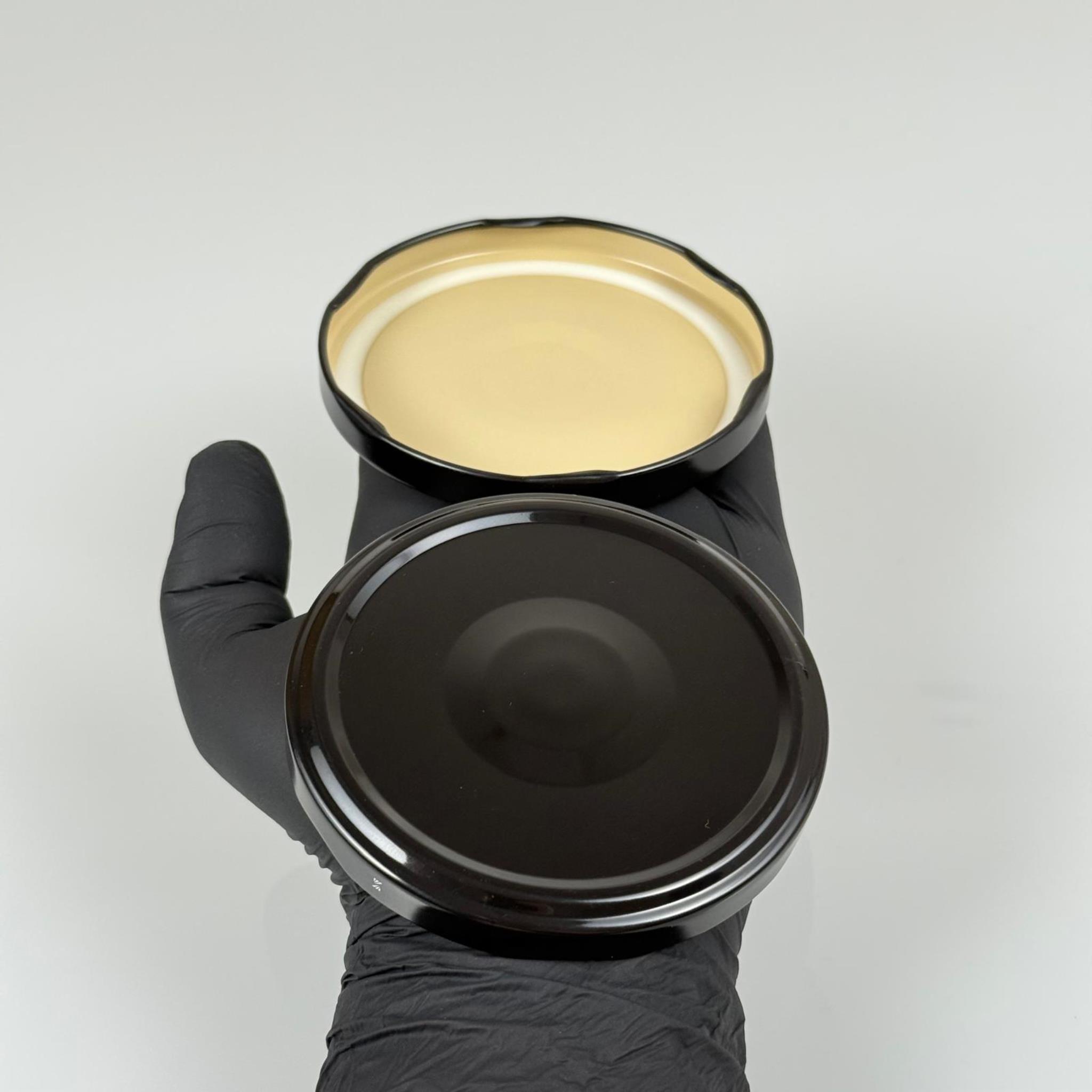 82 MM TWİST-OFF SİYAH DÜĞMELİ (MC082RSB864) RP041 - SİLGAN - EMNİYET DÜĞMELİ - TİKTAK KAPAK - BOTUNLU KAPAK