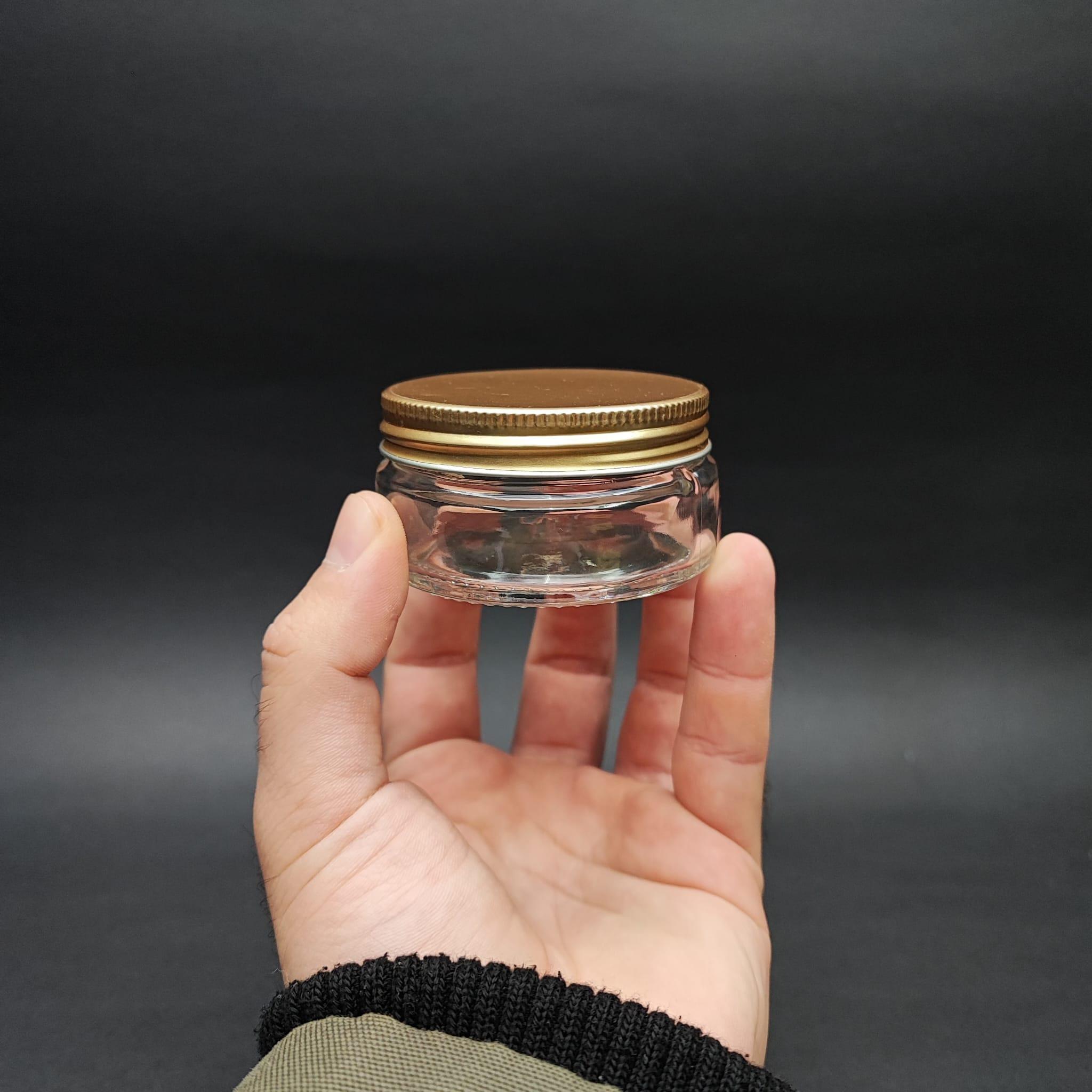 50 ML CAM KREM KAVANOZU + İÇ TIPA + GOLD METAL KAPAK - 50 CC PAŞABAHÇE KREM KAVANOZLARI