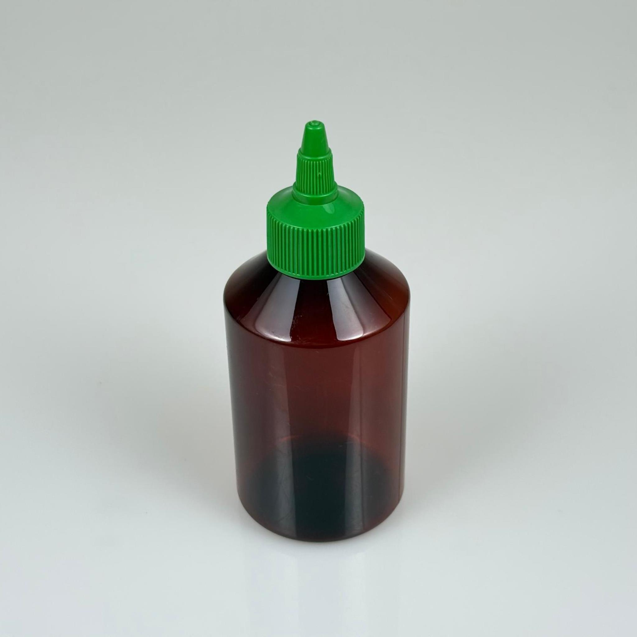 ZEYTİNYAĞI, SOS, ACI SOS, SİRKE, SRIRACHA VB BOŞ ŞİŞELERİ - YEŞİL SİVRİ TWİST AKITICI KAPAK + 250 ML AMBER PET PLASTİK ŞİŞE TAKIM