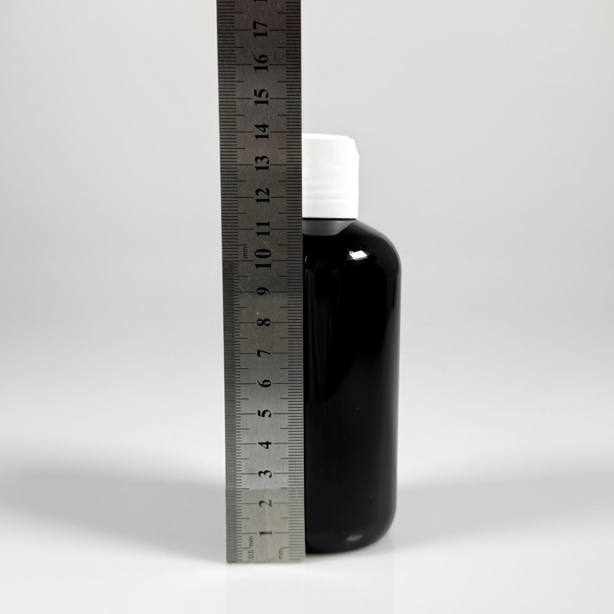 250 CC SİYAH PLASTİK ŞİŞE ZEYNEP MODEL - BEYAZ DİSKTOP AKITICILI KAPAKLI - 250 ML TOMBUL ŞAMPUAN PET ŞİŞE