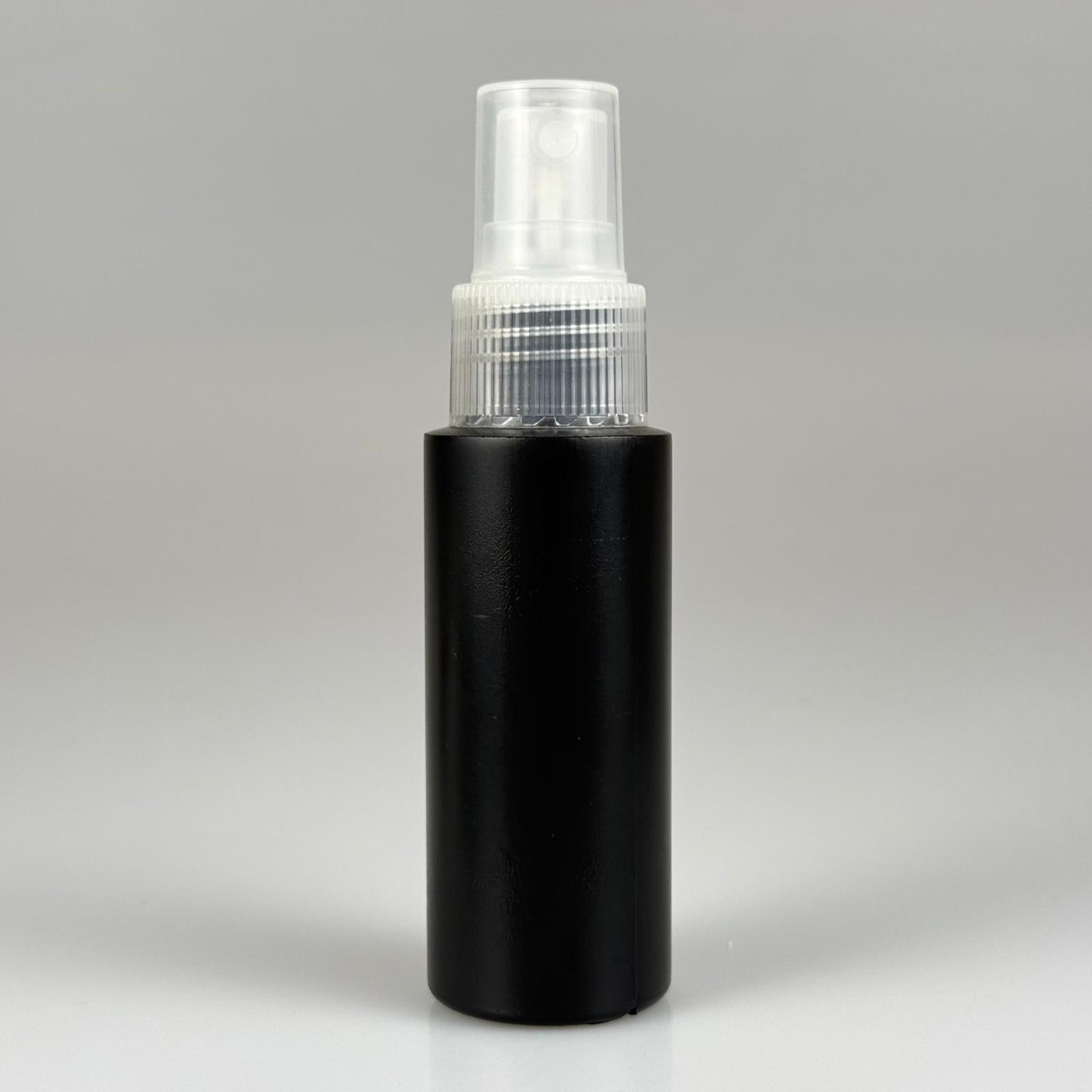 50 CC SPREYLİ SERT POLİETİLEN PLASTİK ŞİŞE - SİYAH - ŞEFFAF FISFISLI 50 ML ŞİŞE