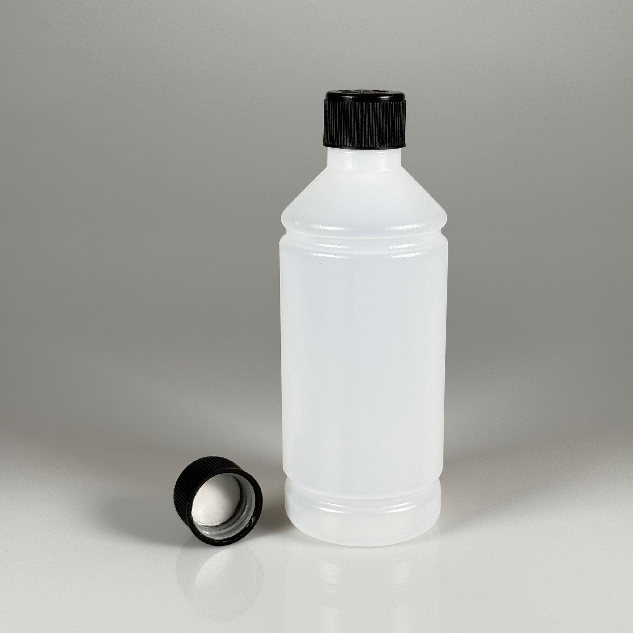 500 CC TİNER ŞİŞESİ - SİYAH ÇOCUK EMNİYET KİLİTLİ KAPAKLI - 500 ML KİMYASALA DAYANIKLI PLASTİK ŞİŞE - 0,5 LT POLİETİLEN ŞİŞE