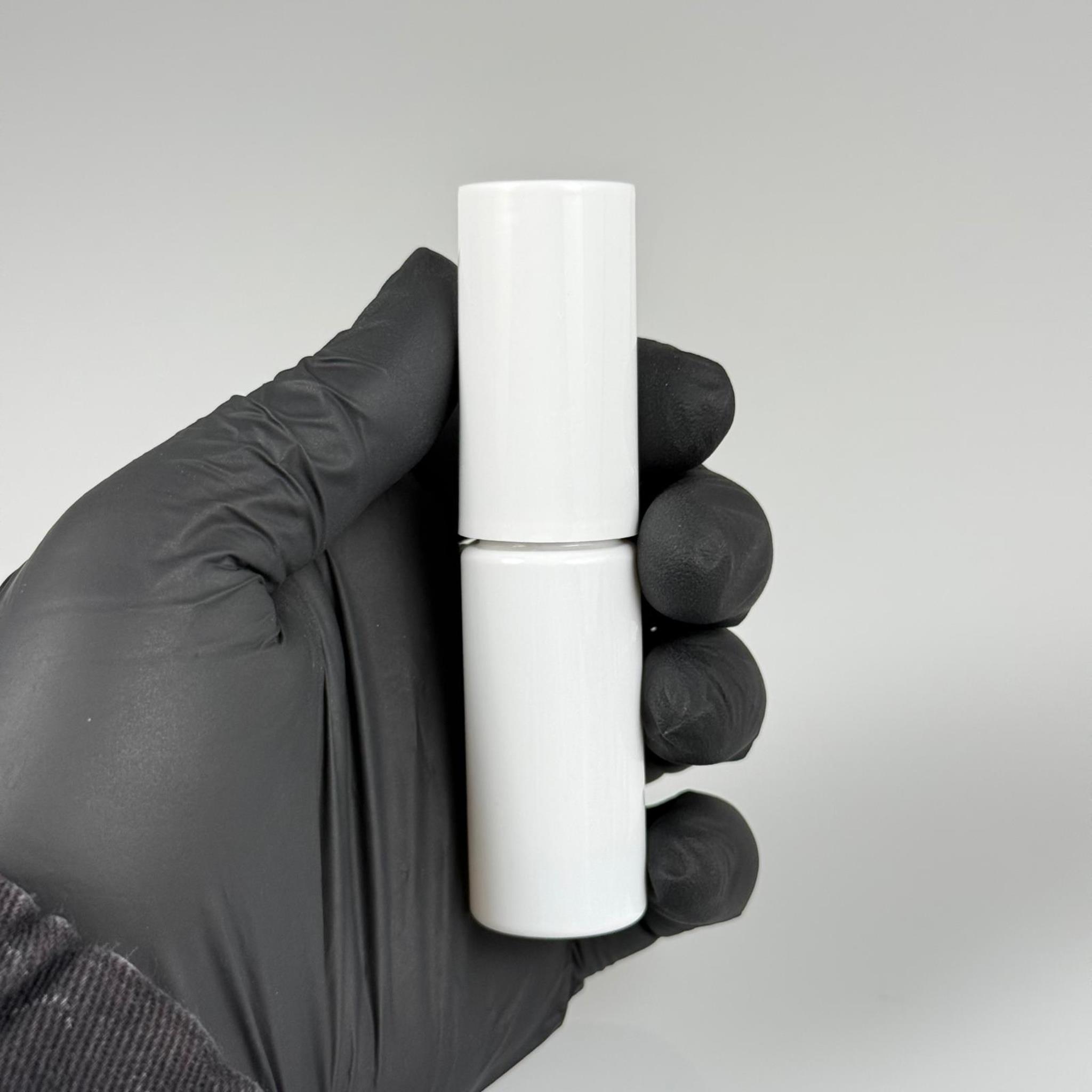 15 CC BEYAZ PARFÜM ŞİŞESİ PLASTİK - SİYAH SPREY + BEYAZ KAPAK - 15 ML PARFÜM ŞİŞESİ PET