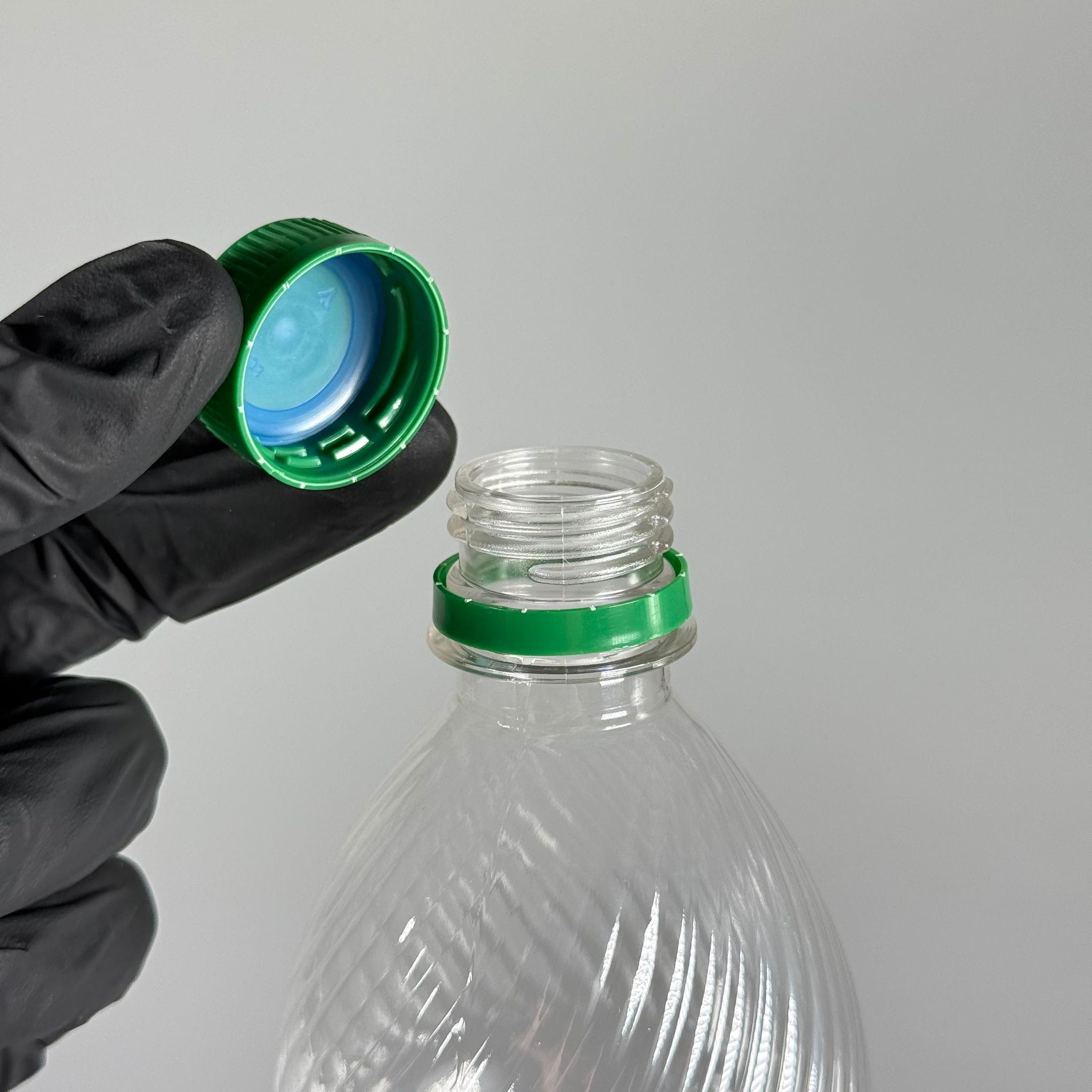 1 LT KİLİTLİ KAPAKLI PET ŞİŞE - YEŞİL KAPAKLI 1 LİTRE BOŞ PET ŞİŞE