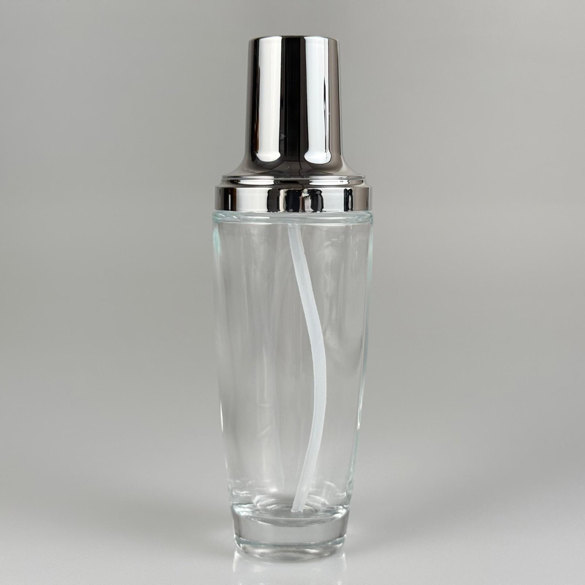 100 ML ROMA ŞİŞE - GÜMÜŞ METAL POMPALI BOŞ LÜX KREM VE LOSYON ŞİŞELERİ