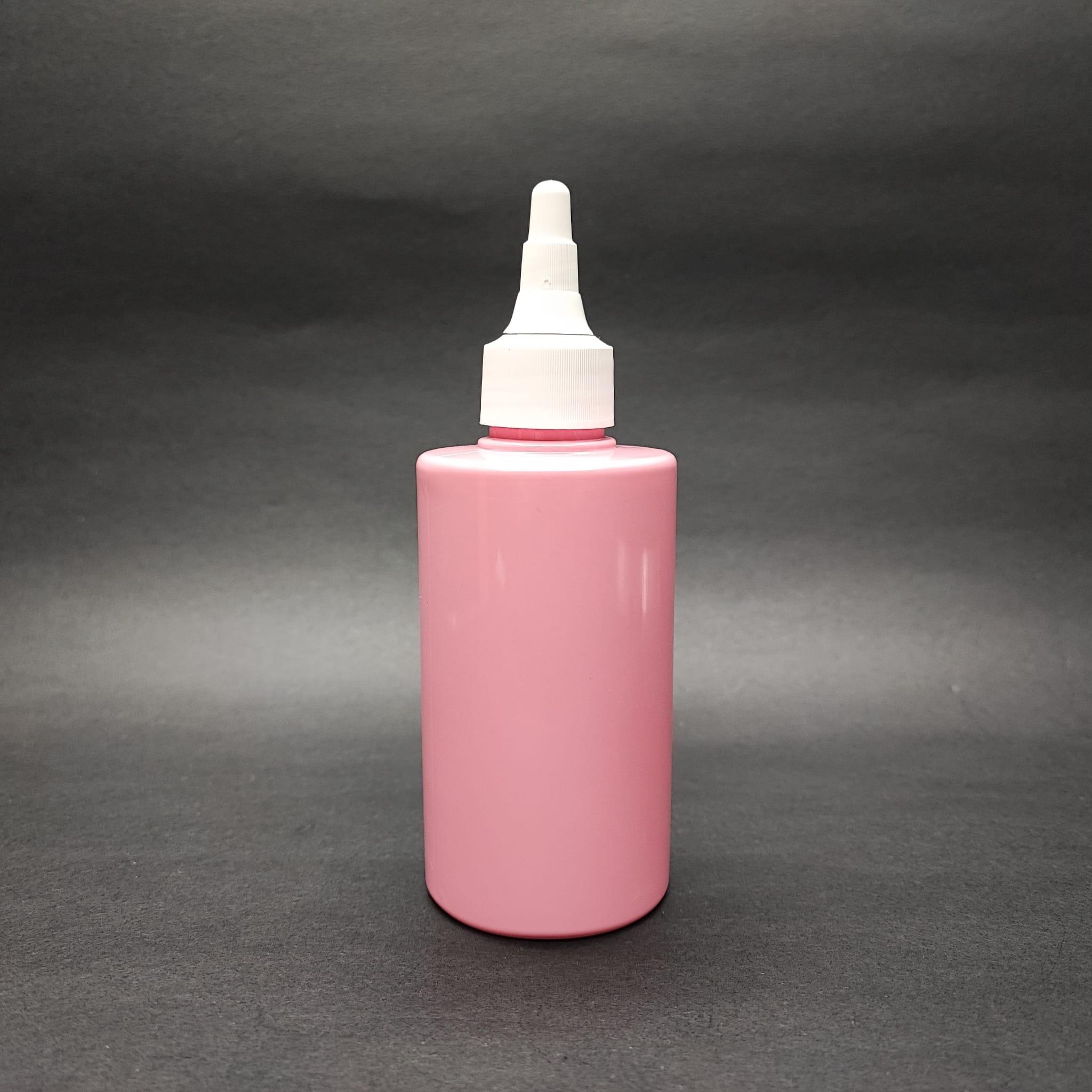 200 CC KÜT BOYUNLU SİLİNDİR PET ŞİŞE (24 GR) - AKITICI ASANSÖR BEYAZ KAPAKLI - 200 ML PLASTİK ŞİŞE - PEMBE