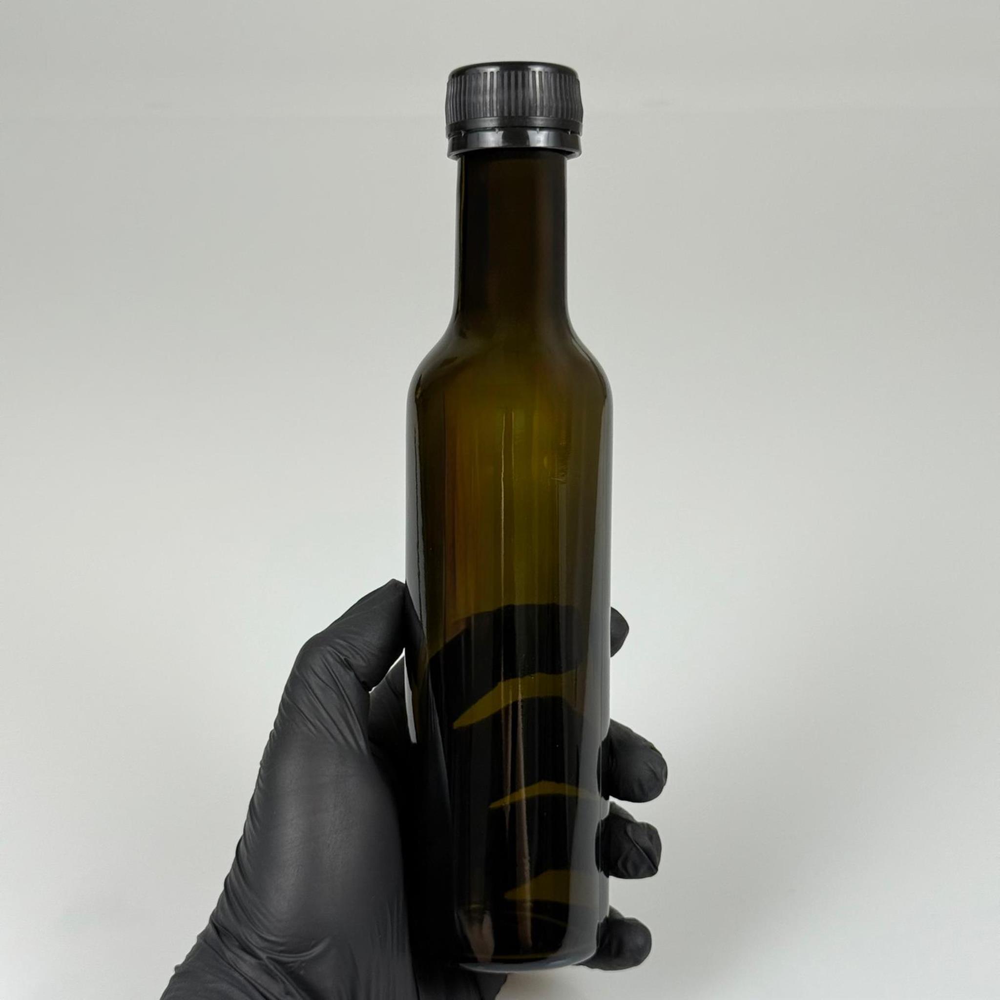 250 CC YEŞİL CESENA MODEL DORİCA CAM ŞİŞE - SİYAH CONTALI KİLİTLİ KAPAKLI - 250 ML CESENA ŞİŞE - YEŞİL