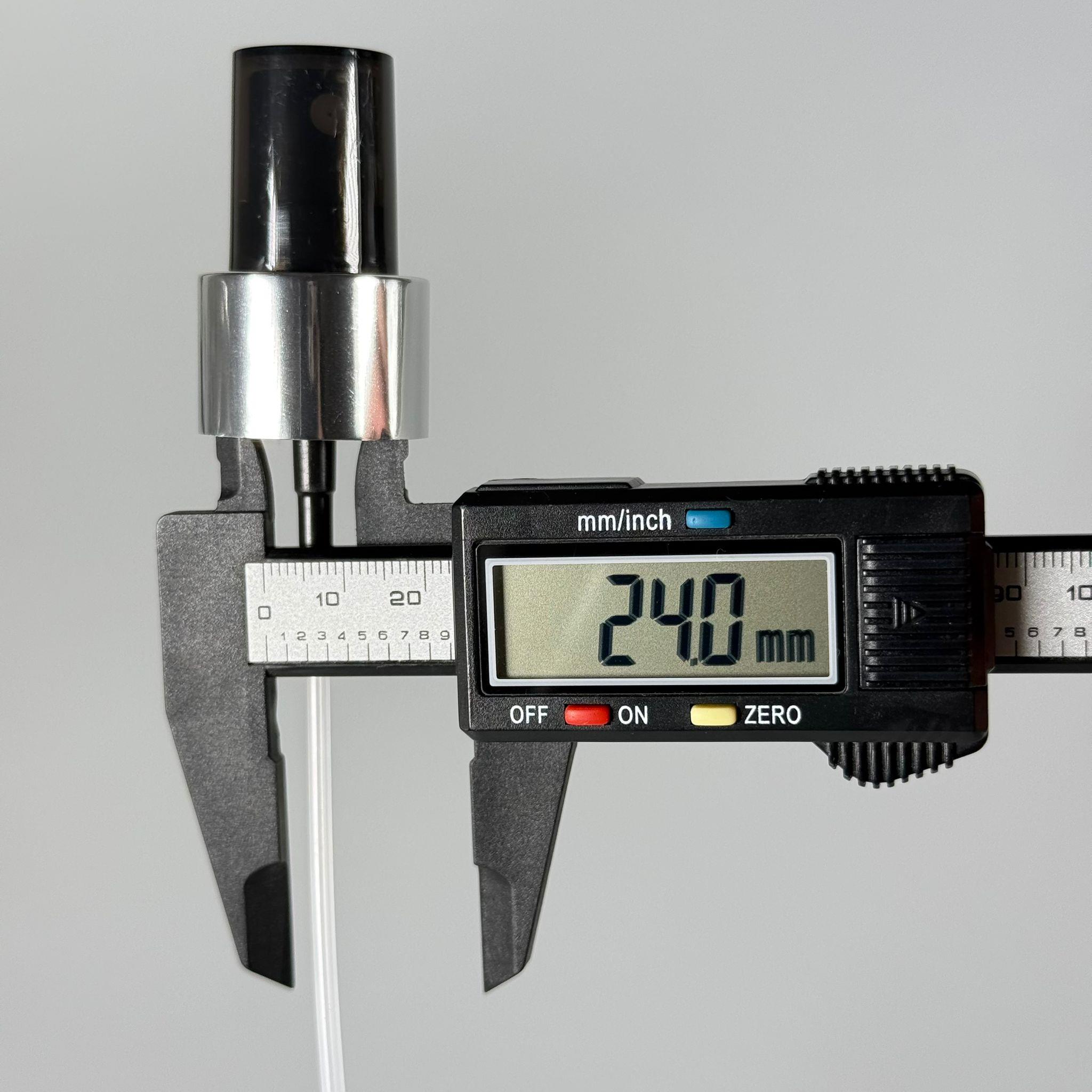 24 MM SPREY PARMAK SPREY GÜMÜŞ SİYAH METALİK KAPLAMALI 24 MM VALF