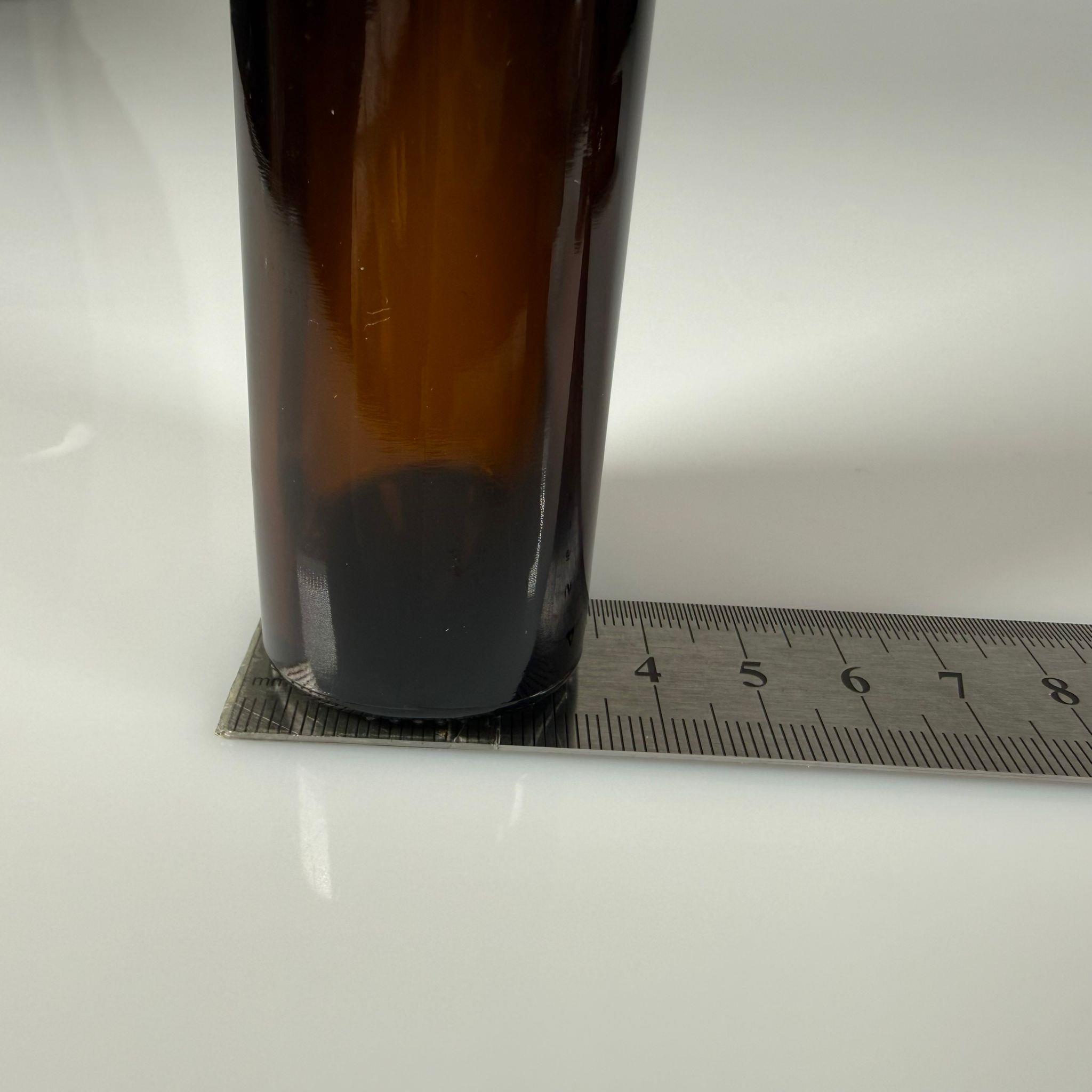 FLAKON ENJEKTÖR SERUM ŞİŞESİ - 150 ML YASSI ECZA CAM ŞİŞE + VİDALI DELİKLİ KAPAK (ELLE ÇEVİREREK KAPANIR) + KAUÇUK BUTİL TIPA TAKIM