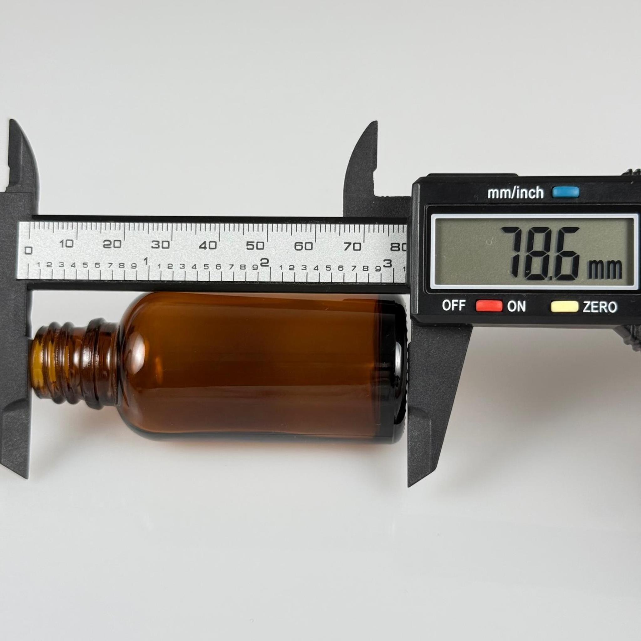 30 CC AMBER CAM ŞİŞE 18 MM İTHAL