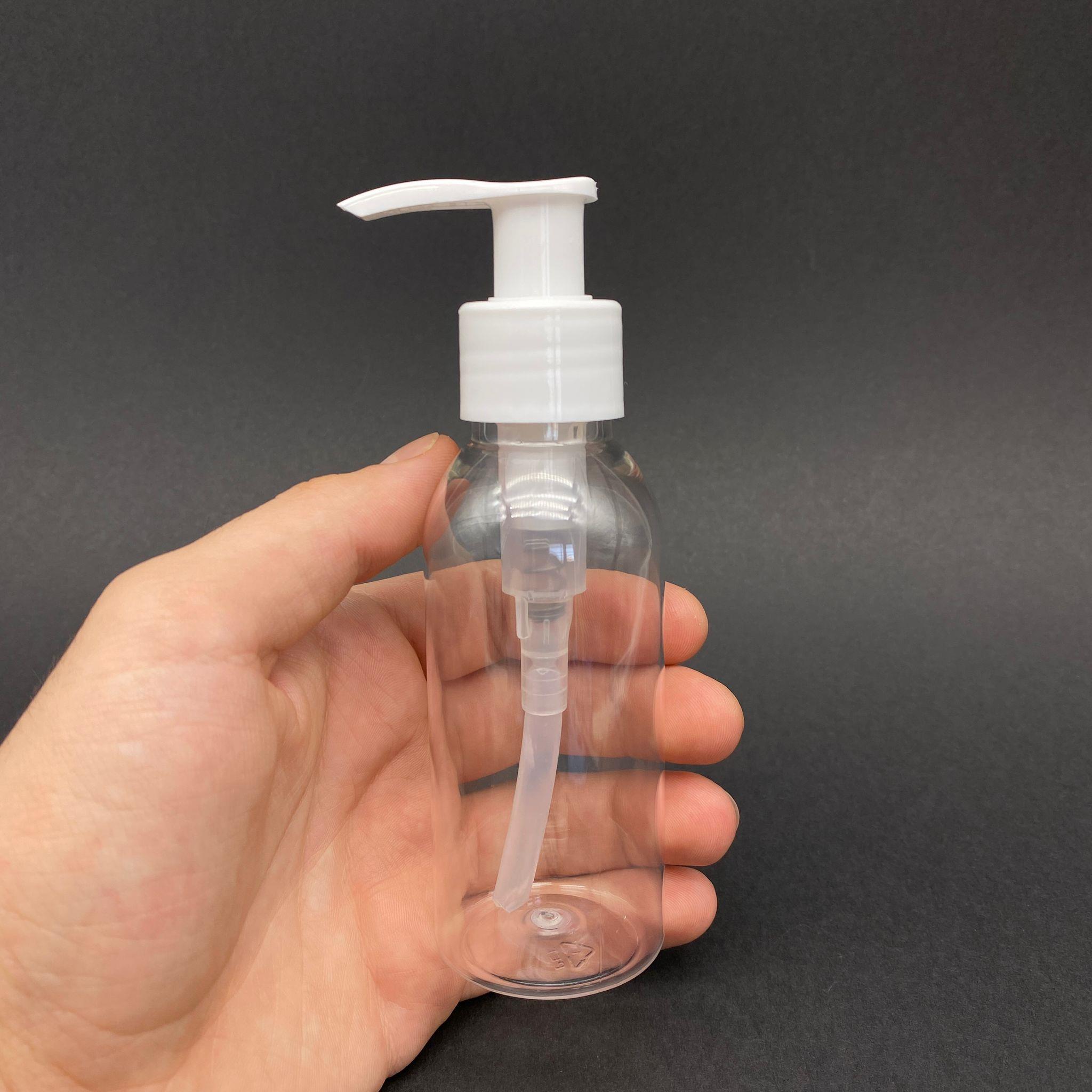 100 CC SERT PLASTİK ŞİŞE BEYAZ POMPALI TAKIM - 100 ML POMPALI PET ŞİŞE