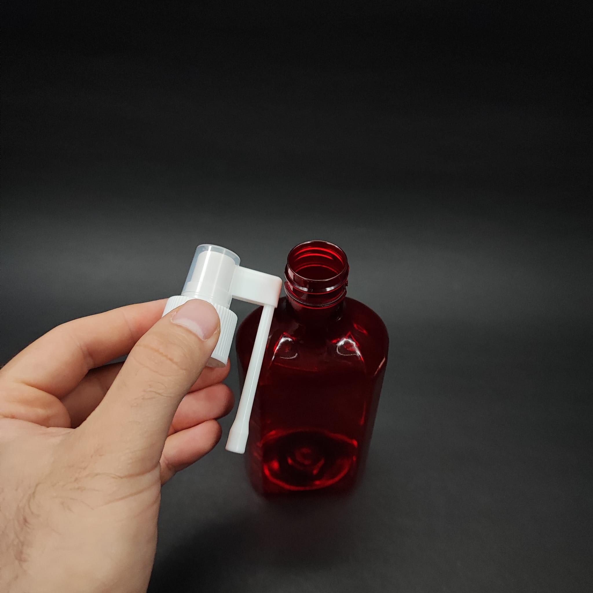 200 CC ÖLÇEKLİ PET ŞİŞE - BEYAZ ORAL BOĞAZ SPREYLİ - 200 ML VE OZ ÖLÇÜLÜ KIRMIZI PET ŞİŞE