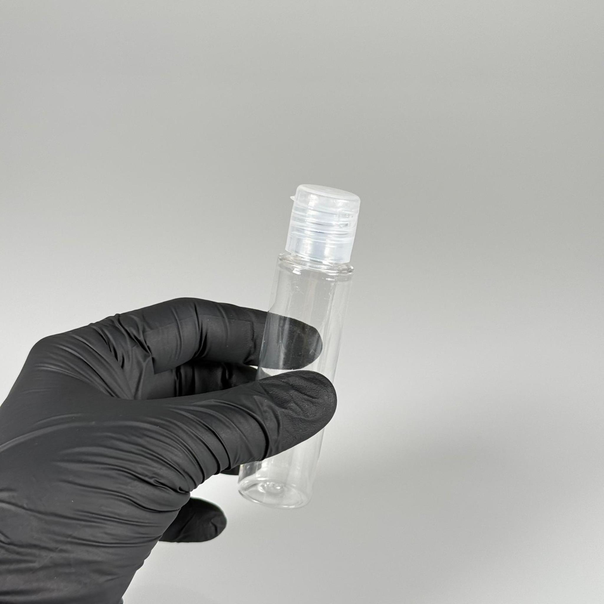 35 CC UZUN PET ŞİŞE + ŞEFFAF FLİPTOP KAPAK - 30 ML DAMLALIKLI PLASTİK ŞİŞE