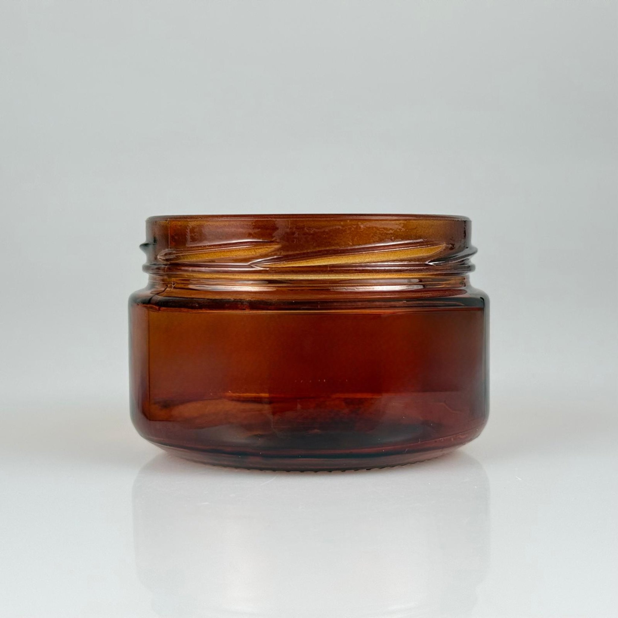 230 CC AMBER CAM KAVANOZ (82 AĞIZ) -MUM KAVANOZU - KAPAKSIZ - 230 ML KAHVERENGİ KAVANOZ