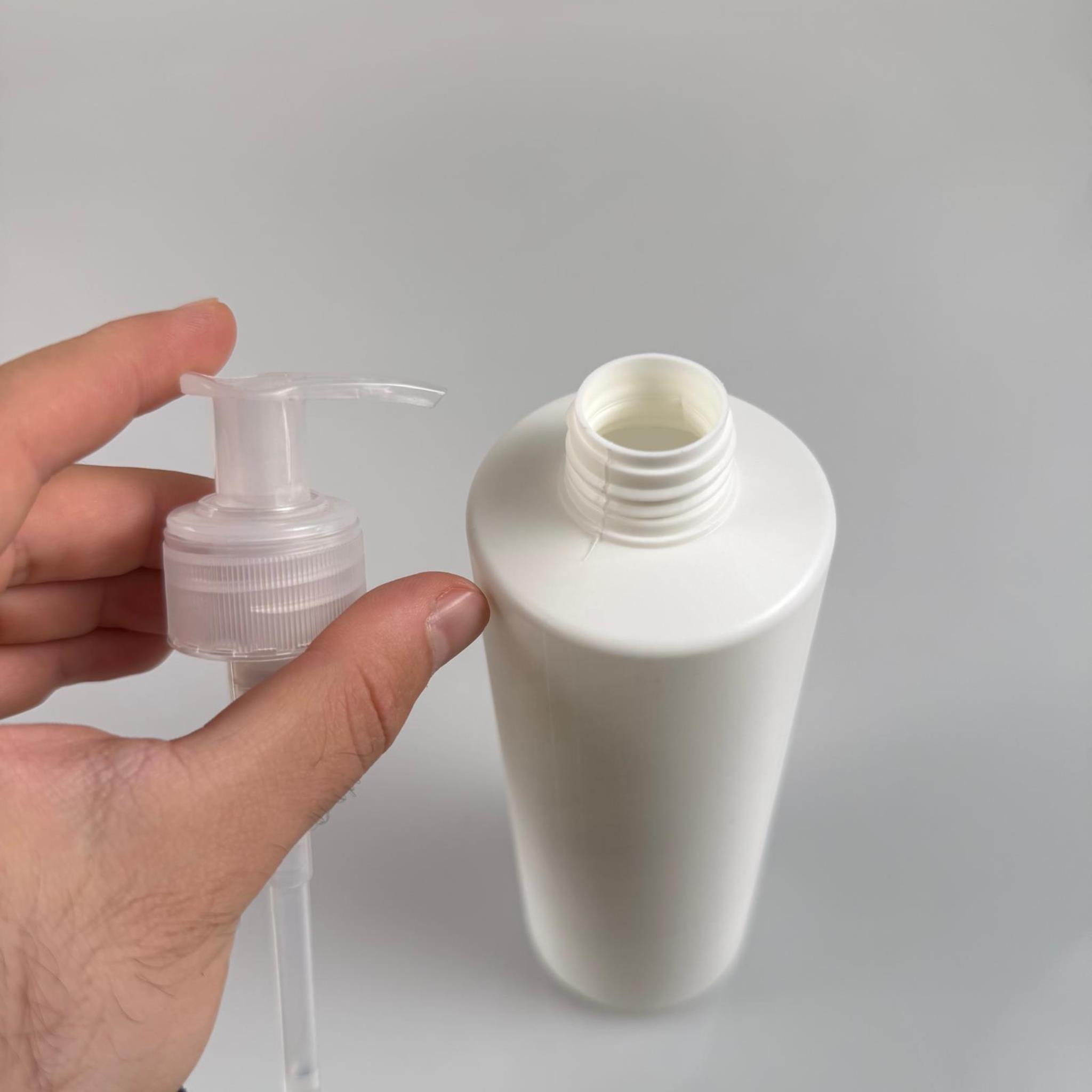 500 CC BEYAZ PLASTİK ŞİŞE - ŞEFFAF POMPALI - 500 ML PLASTİK ŞİŞE