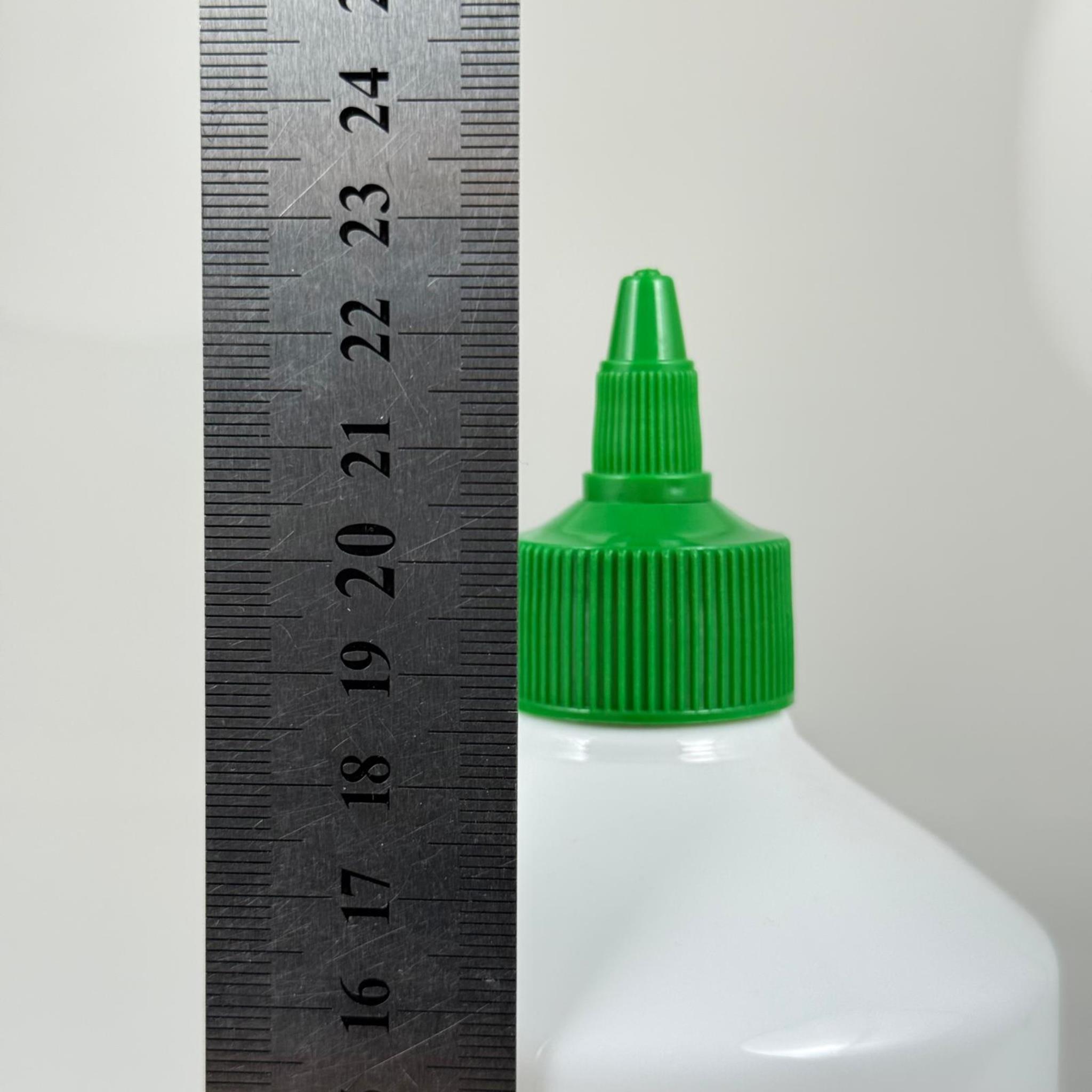 ZEYTİNYAĞI, SOS, ACI SOS, SİRKE, SRIRACHA VB BOŞ ŞİŞELERİ - YEŞİL SİVRİ TWİST AKITICI KAPAK + 1000 ML BEYAZ PET PLASTİK ŞİŞE TAKIM