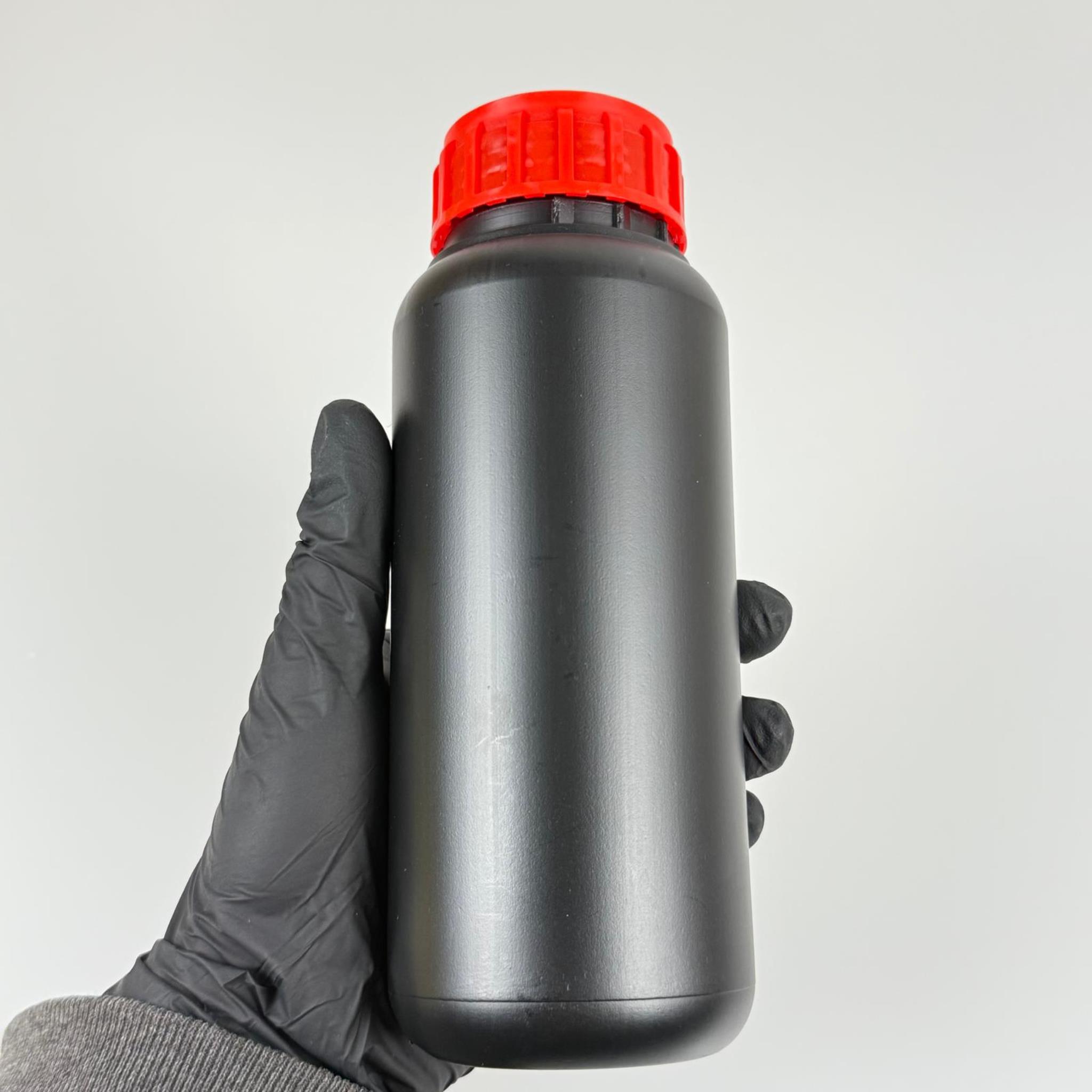 0,5 LT ZİRAİ İLAÇ BİDONU SİYAH + KIRMIZI ALÜMİNYUM FOLYOLU İNDİKSİYON CONTA SK50 KAPAK - 500 CC PE POLİETİLEN TARIM BİDON