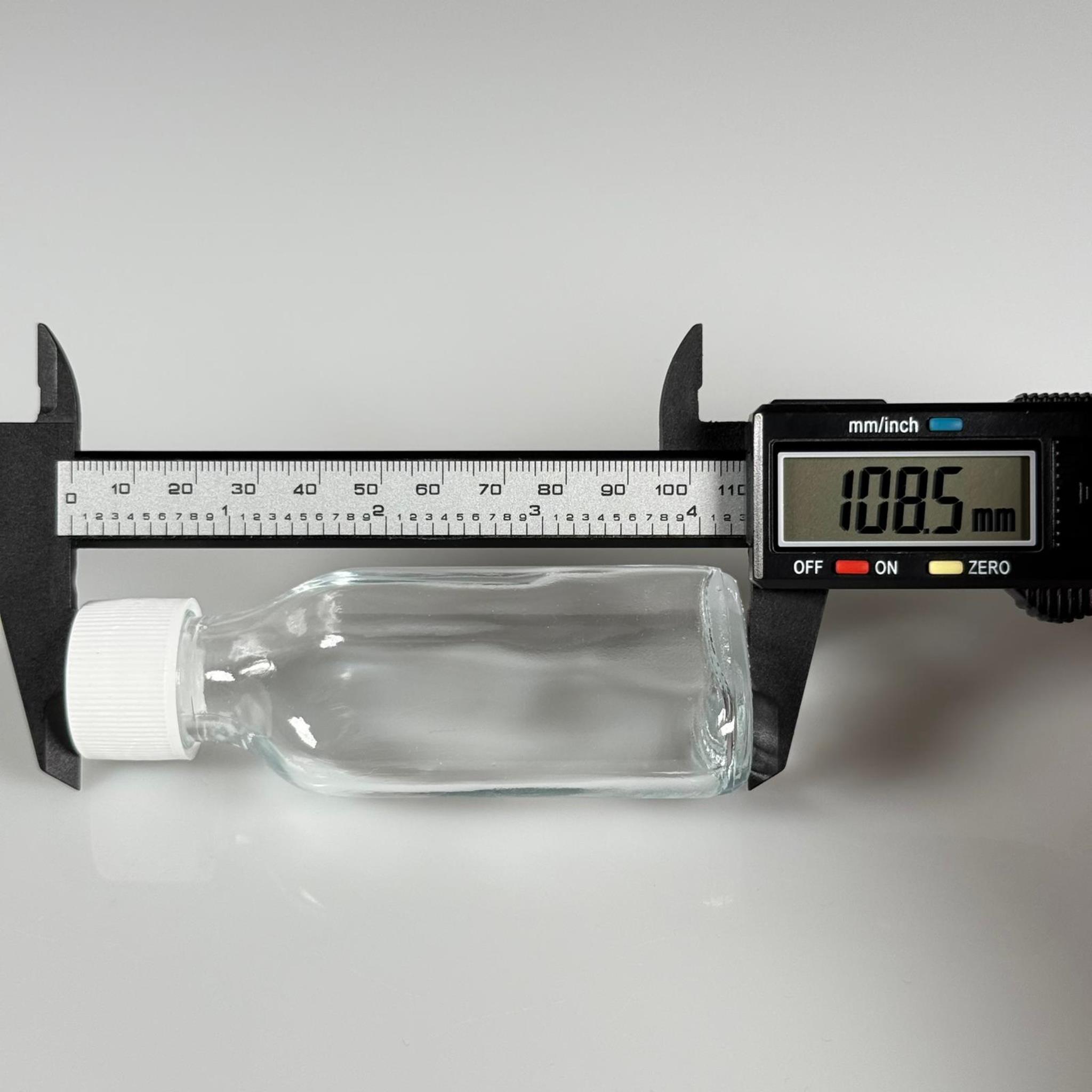 50 CC YASSI CAM ŞİŞE - BEYAZ PLASTİK KAPAKLI - 50 ML CAM ŞİŞE - SOĞUK KAHVE İÇİN COLD BREW ŞİŞESİ