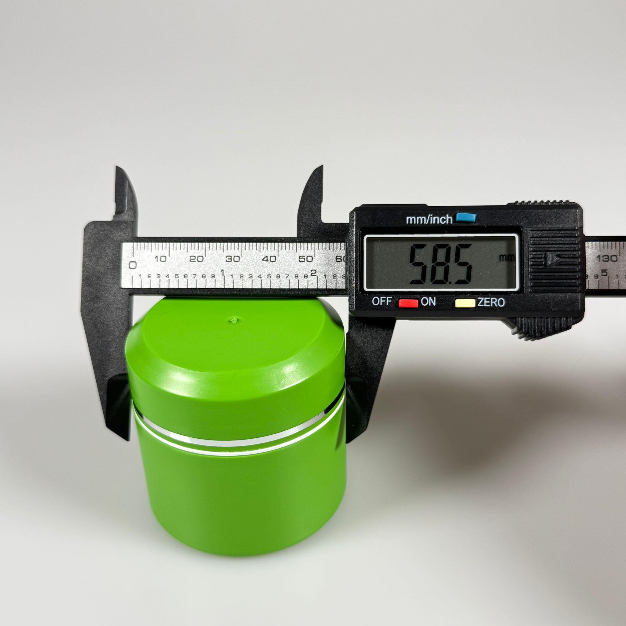 50 CC NOBEL KREM KAVANOZU - KAPAKLI - İÇ TIPALI - YEŞİL - GÜMÜŞ YALDIZLI KREM KUTUSU - KOZMETİK AMBALAJ