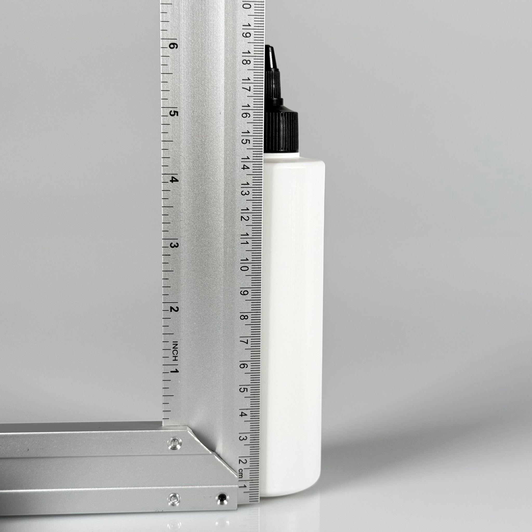 200 CC (SİLME 250 CC) BEYAZ SİLİNDİR MODEL MAT SERT POLİETİLEN ŞİŞE - SİYAH AKITICI SİVRİ TWİST KAPAKLI - 200 ML BEYAZ PLASTİK ŞİŞE