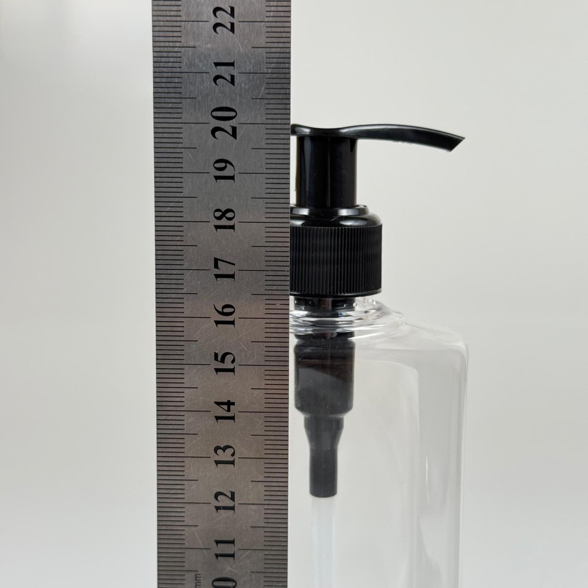 400 CC YASSI MODEL PET ŞİŞE - SİYAH POMPALI - 400 ML PLASTİK POMPALI ŞİŞE