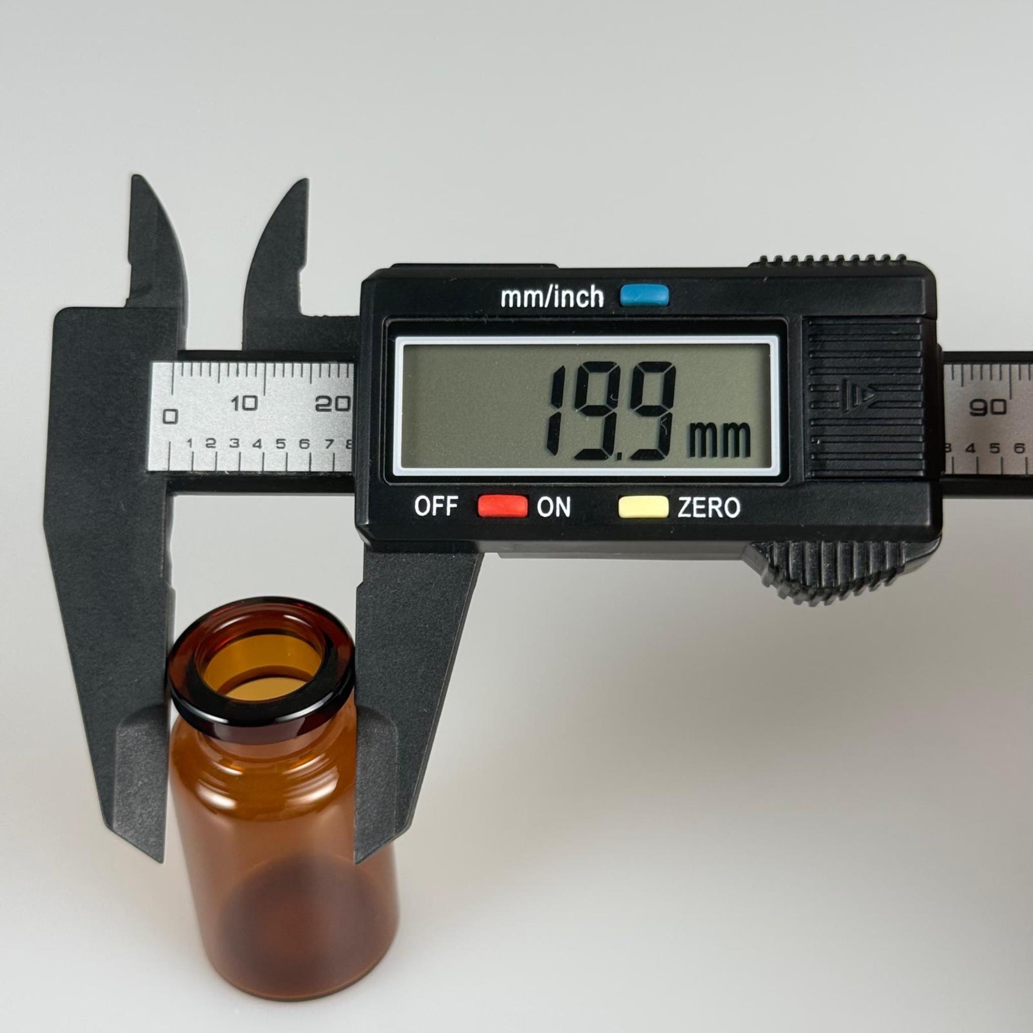 BOROSİLİKAT AMBER CAM ŞİŞE - 12 CC - 24/45 MM 20 MM