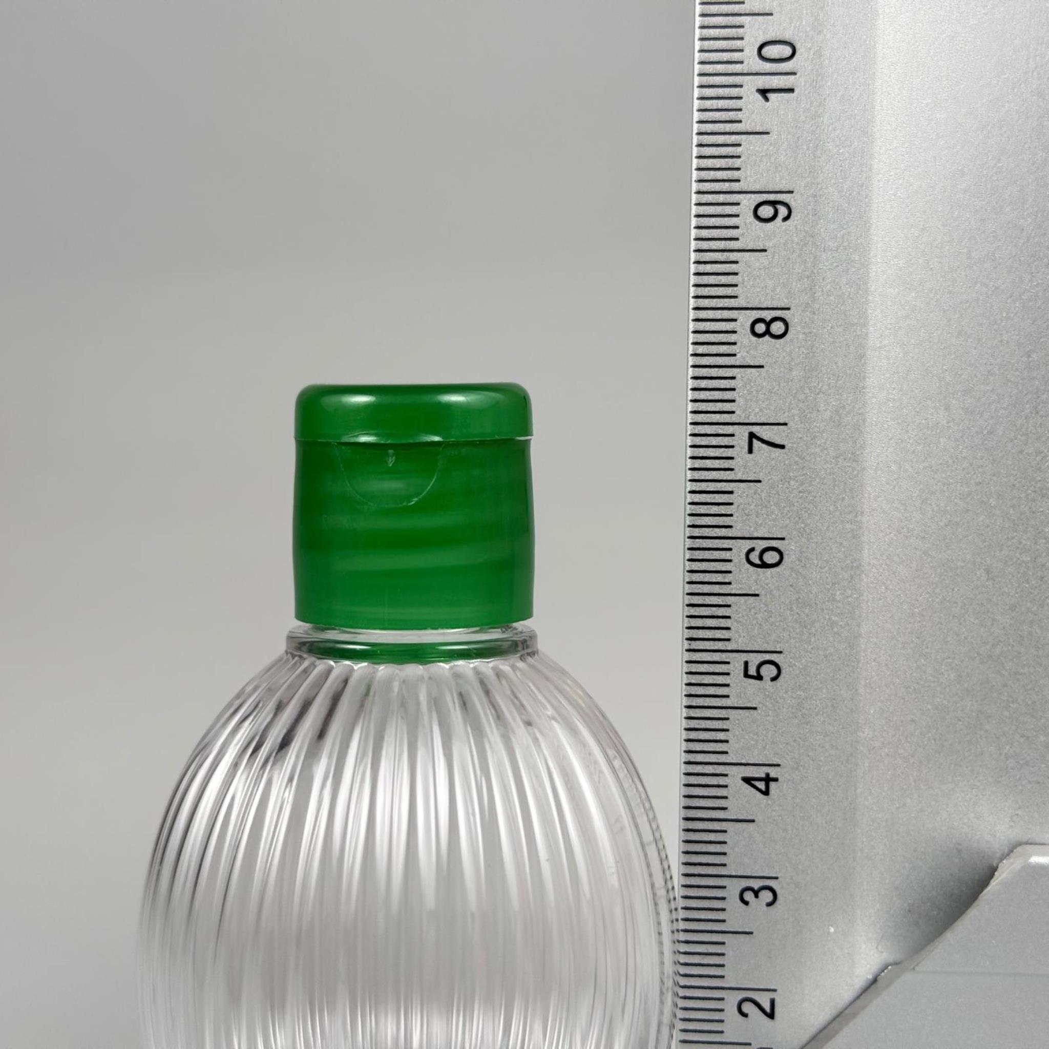 50 CC TOP ÇİZGİLİ DESENLİ 18 MM YEŞİL FLİPTOP KAPAKLI PET ŞİŞE - 50 ML TOP MODEL ÇİZGİLİ FLİPTOP KAPAKLI PLASTİK ŞİŞE