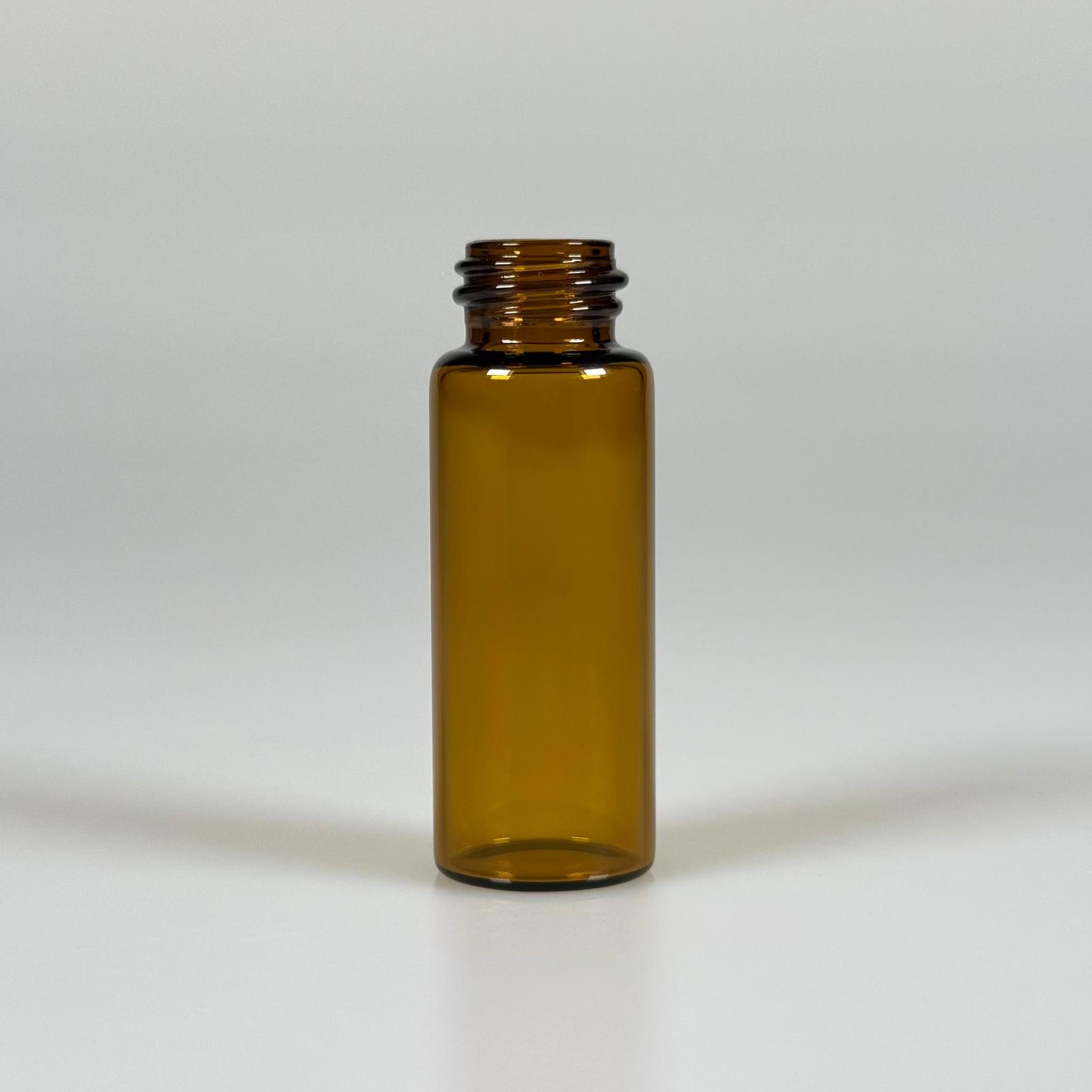 5 CC AMBER CAM ŞİŞE - 14 MM VİDALI AĞIZ - KAPAKSIZ 5 ML CAM ŞİŞE