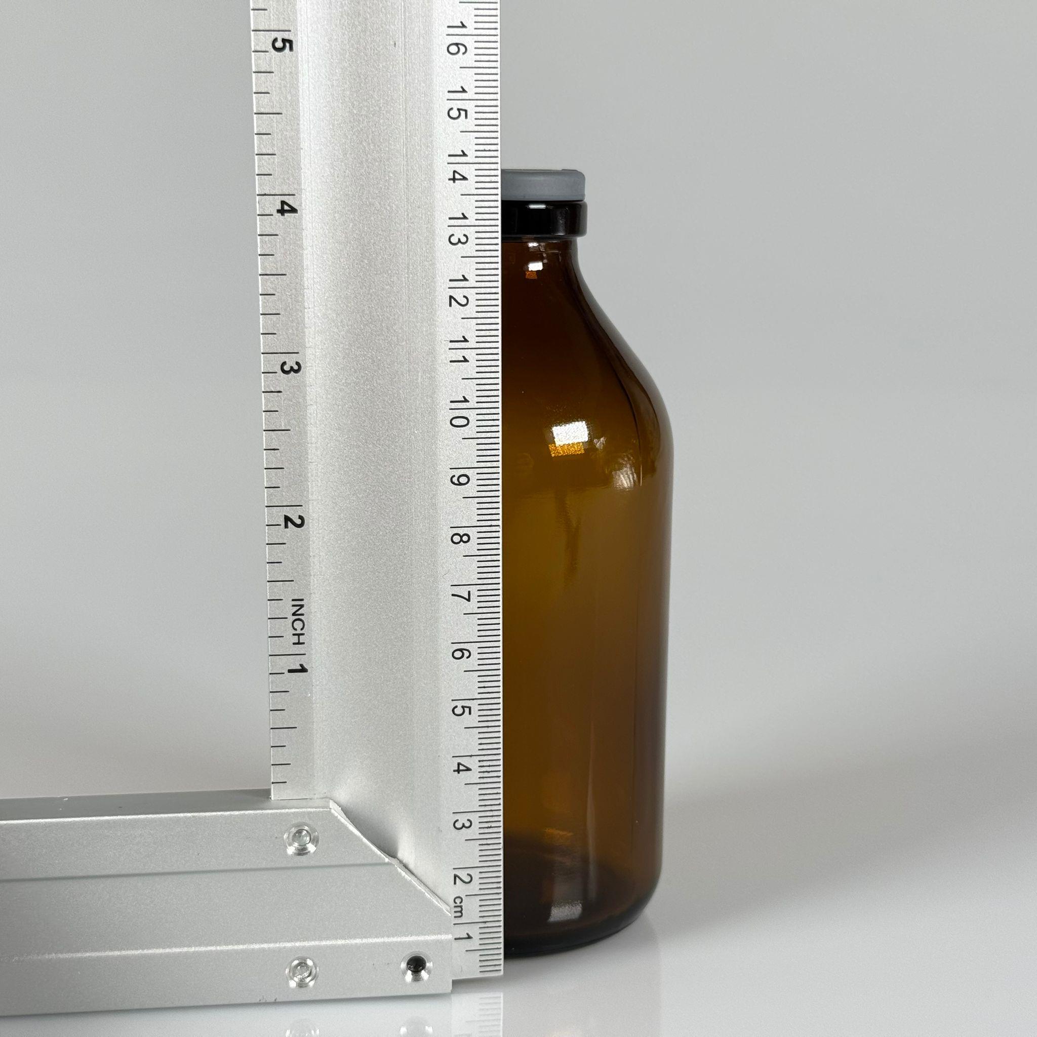 250 CC AMBER KAHVERENGİ CAM SERUM ŞİŞESİ - 32 AĞIZ  KAUÇUK BUTİL TIPALI TAKIM - 250 CC BOŞ SERUM ŞİŞESİ - TİP 2 İLACA ECZAYA  UYGUN