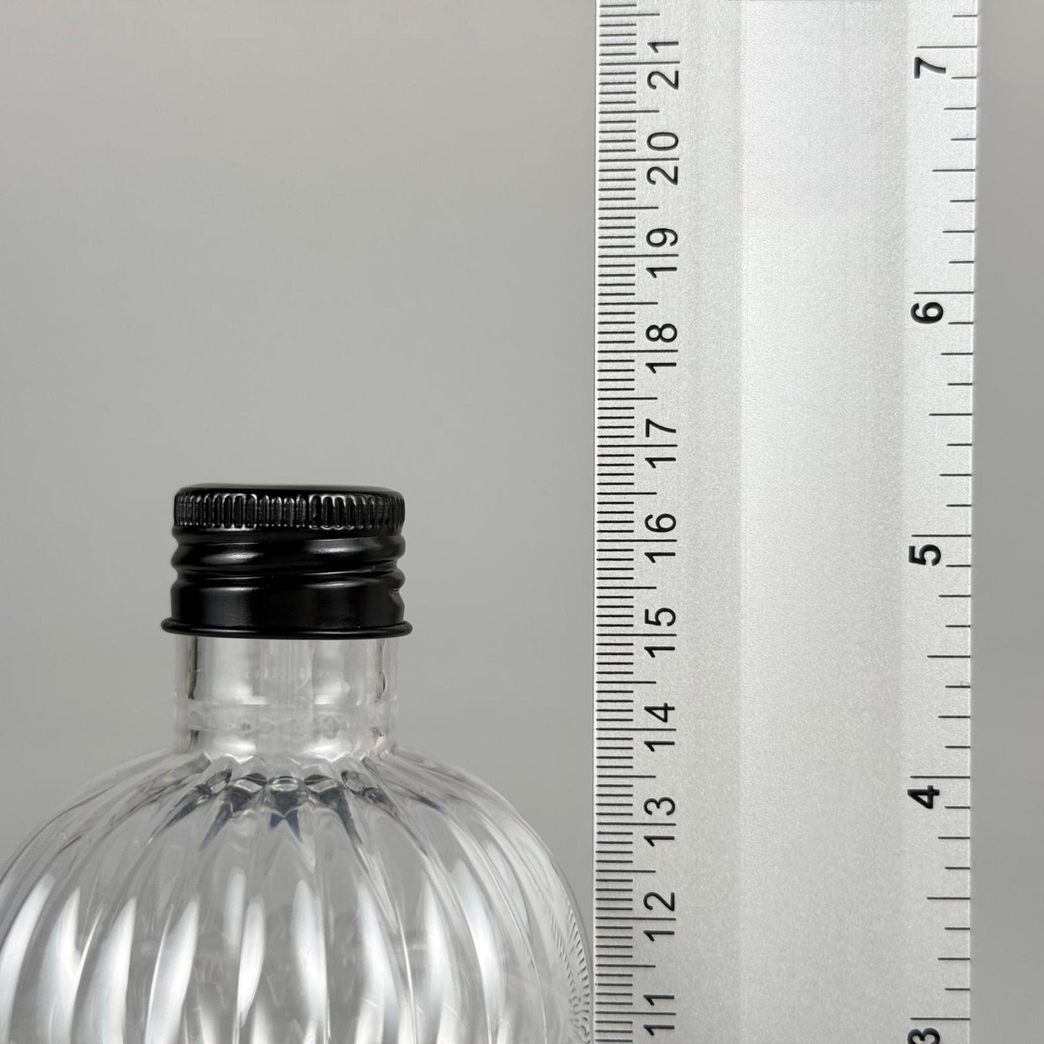 300 CC PIRLANTA ŞİŞE (CAMPET) 24 AĞIZ + KÖPÜK CONTALI SİYAH METAL ALÜMİNYUM KAPAK - 300 ML CAMPET PIRLANTA ŞİŞE