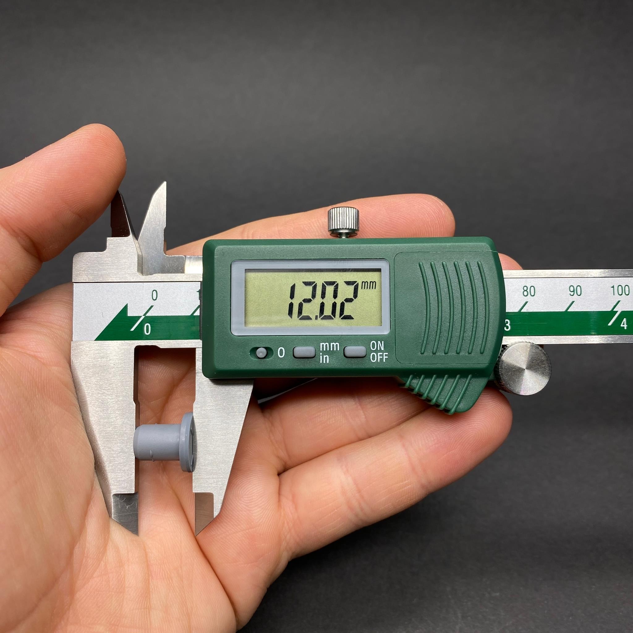 13 MM PENİSİLİN FLAKON KAUÇUK TAPA - BUTIL TAPA - KOYU GRİ (13 AĞIZ FLAKON ŞİŞELERE UYAR)