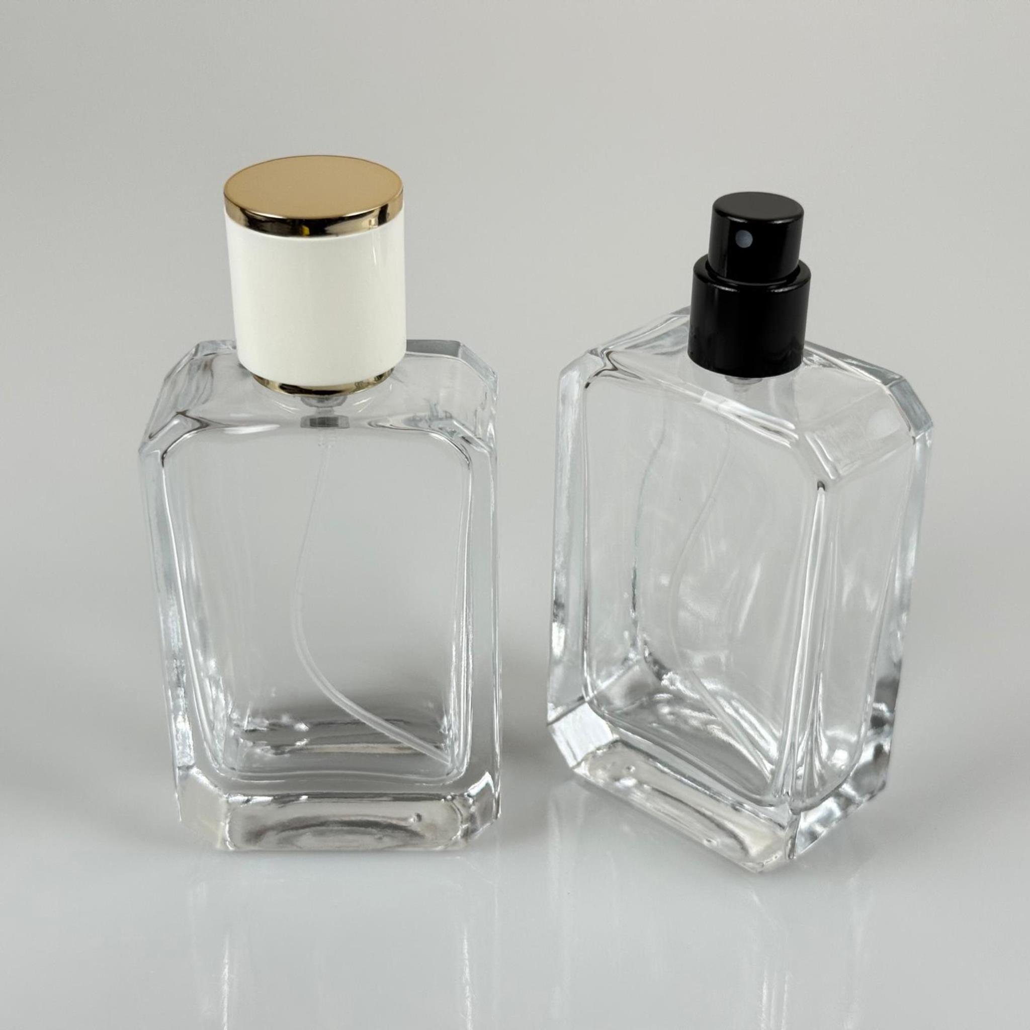 50 ML KÖŞELİ MODEL ANGEL PARFÜM ŞİŞESİ - SİYAH METAL SPREYLİ + GOLD BEYAZ KAPAKLI (AĞIZ 15 MM GEÇME KOLAY KAPAMA)