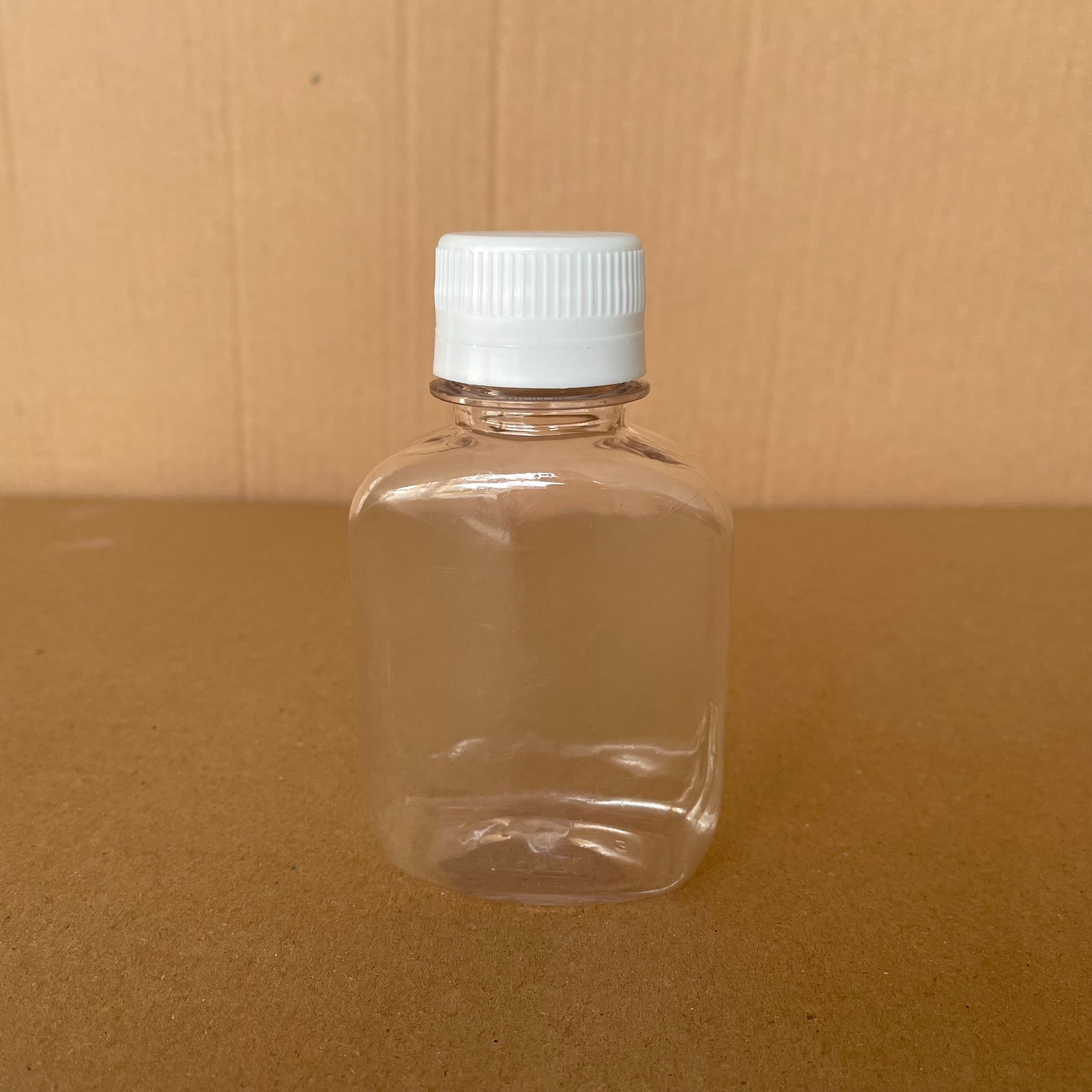 100 CC YASSI PET ŞİŞE - BEYAZ KİLİTLİ KAPAKLI - 100 ML PET ŞİŞE KALIN (15 GR) - KAPAK MÜHÜRLENİR, NUMUNE İÇİN KULLANILABİLİR, SIZDIRMAZ