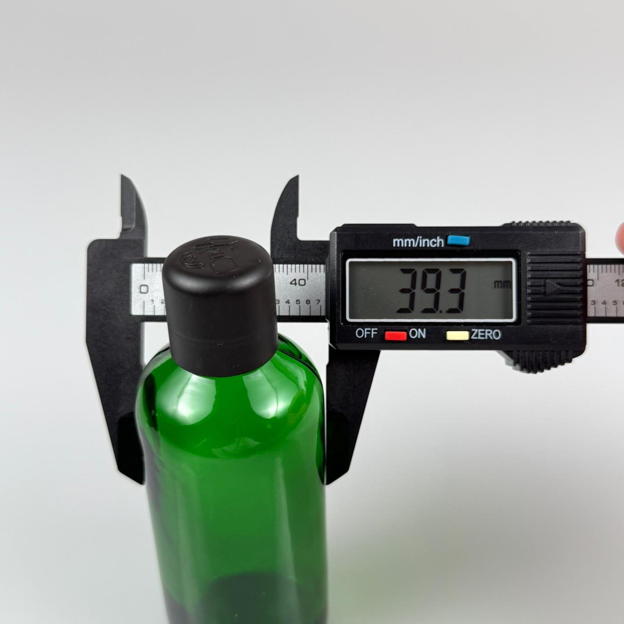 100 CC YEŞİL CAM ŞİŞE + İÇTEN DAMLALIKLI ÇOCUK KİLİTLİ SİYAH KAPAK - YEŞİL 100 ML KİLİT KAPAKLI DAMLATMALI ŞİŞE