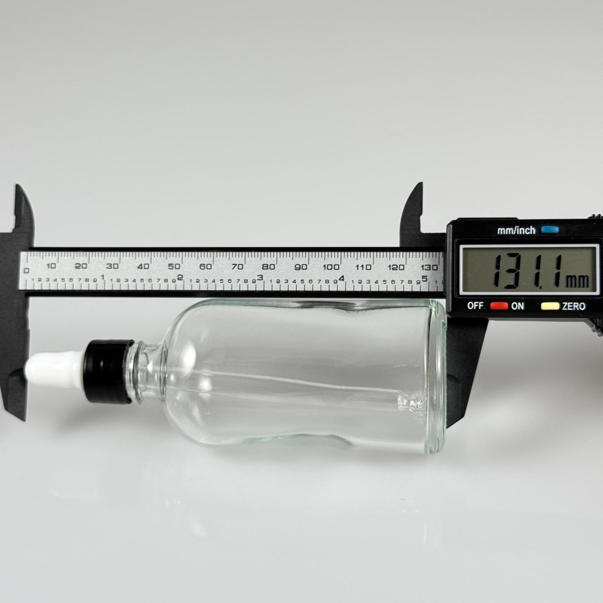 100 CC ŞEFFAF CAM DAMLALIKLI ŞİŞE - BEYAZ EMZİK + SİYAH DÜZ KAPAK + CAM PİPET TAKIM - 100 ML DAMLALIKLI ŞİŞE SETİ