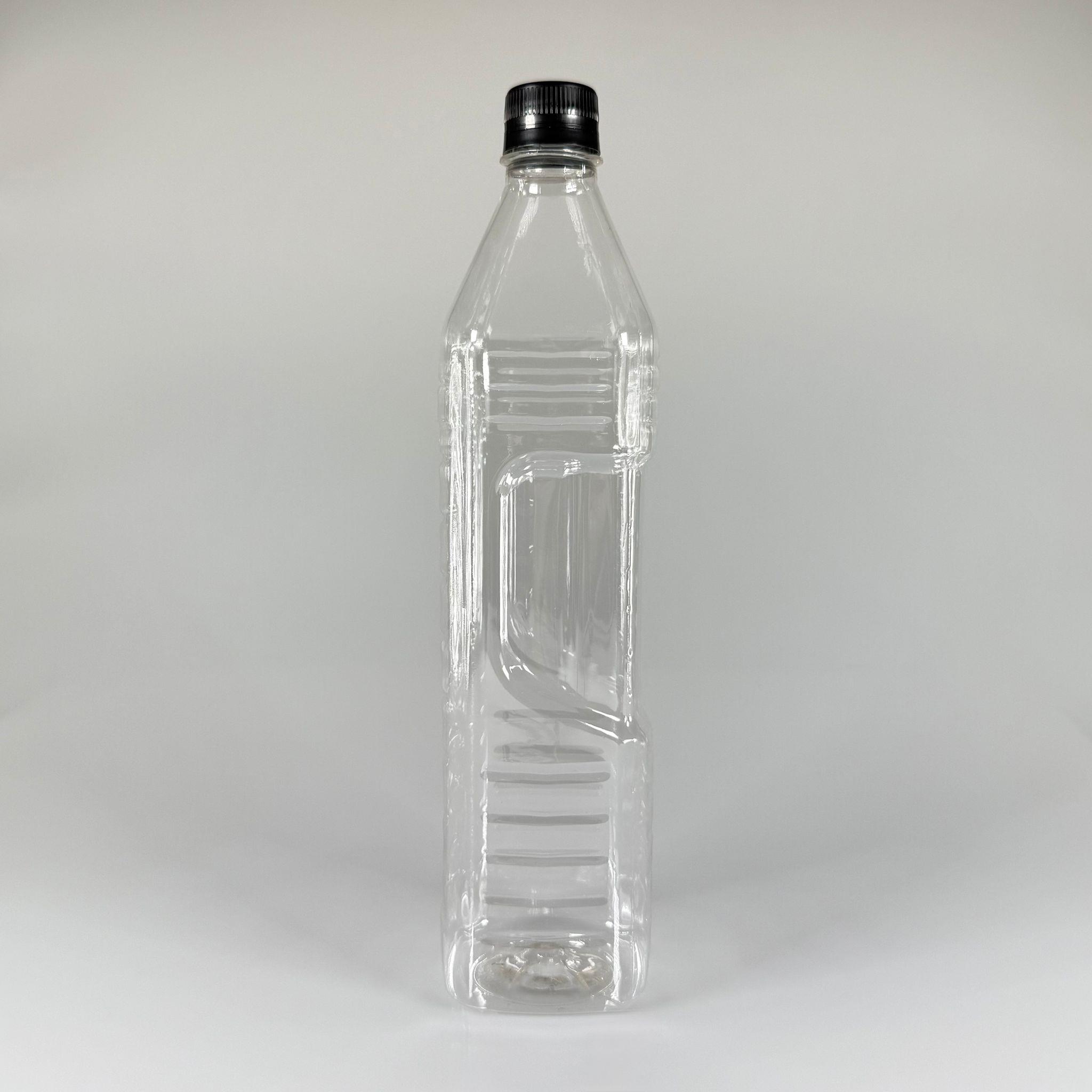 1000 CC KÖŞELİ PET ŞİŞE - SİYAH KİLİTLİ KAPAKLI 1 LİTRE KARE PLASTİK ŞİŞE - ZEYTİNYAĞ ŞİŞESİ