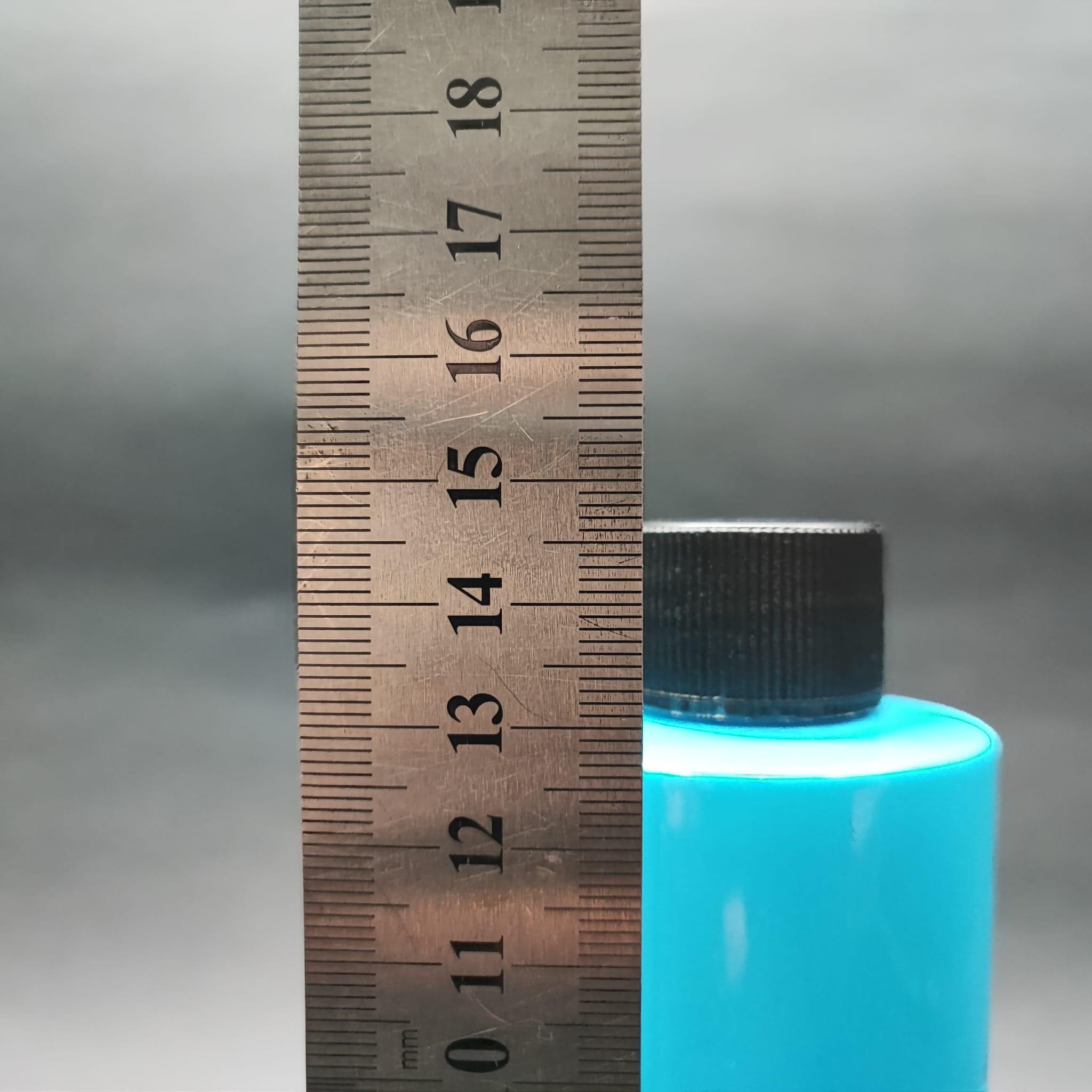 200 CC KÜT BOYUNLU UZUN SİLİNDİR PET ŞİŞE (24 GR) - CONTALI SİYAH KAPAKLI - 200 ML PLASTİK ŞİŞE - MAVİ