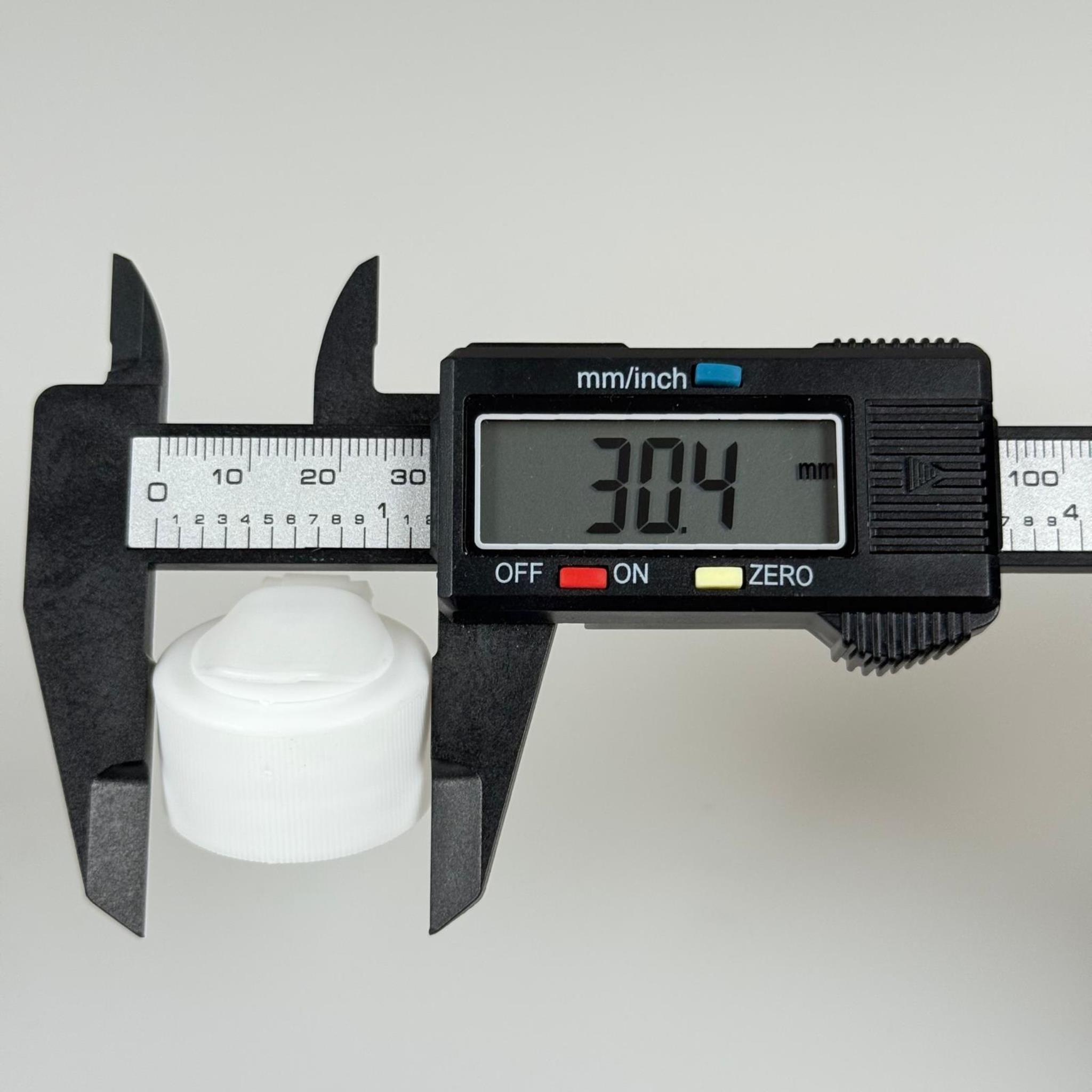 28 MM FLİPTOP KAPAK BEYAZ - AÇILIR KAPANIR KAPAK (CAM ŞİŞE VE PET ŞİŞE UYUMLU)