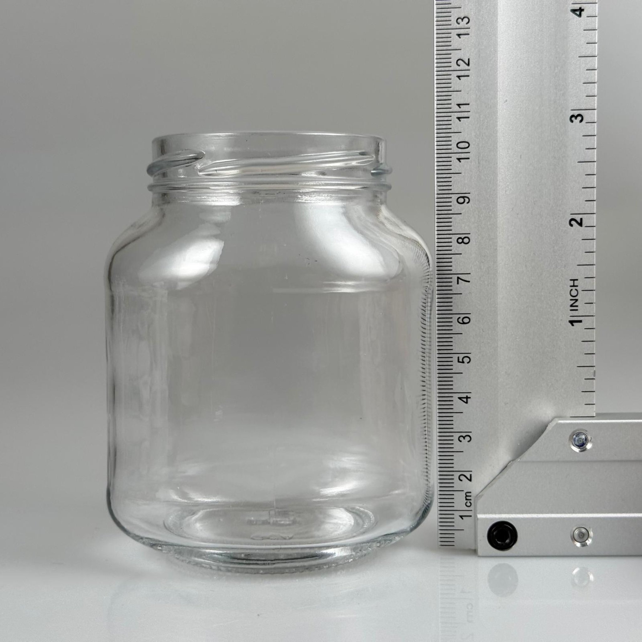 340 CC YASSI CAM KAVANOZ KAPAKSIZ (63 AĞIZ) - 340 ML ÇİKOLATA KAVANOZU - REÇEL KAVANOZU - ŞİŞECAM ÜRÜN KODU 179334