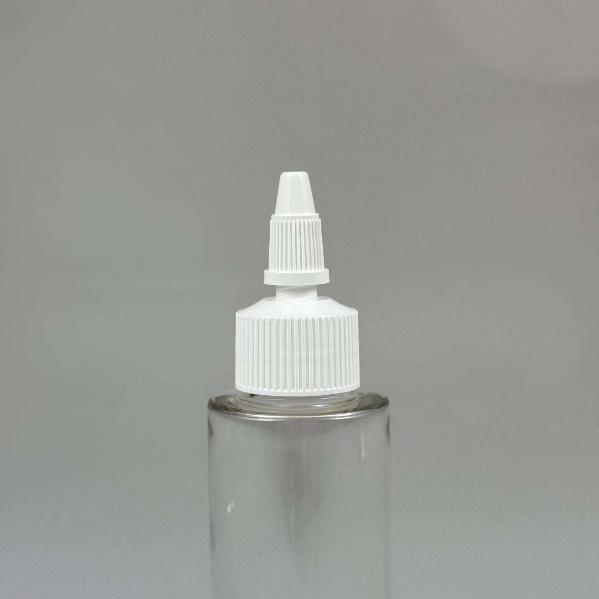 YAĞ, SOS, ACI SOS, SİRKE, SRIRACHA, MÜREKKEP, TUTKAL AKITICI VB BOŞ ŞİŞELERİ - BEYAZ SİVRİ TWİST AKITICI KAPAK + 100 ML KÜT SERT PET PLASTİK ŞİŞE TAKIM